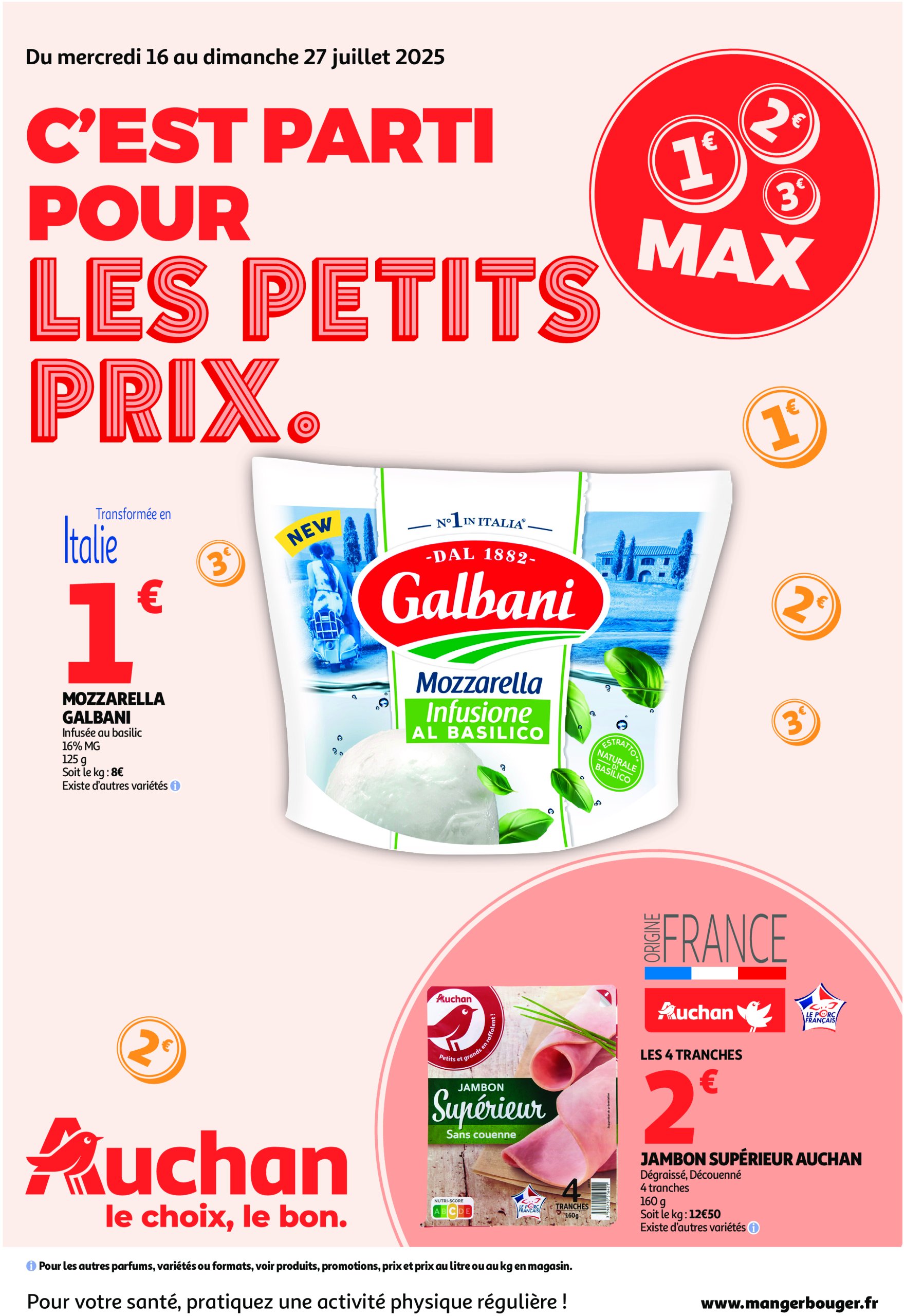 auchan - Catalogue Auchan - C'est parti pour une année moins chère valable du 16/07 au 27/07
