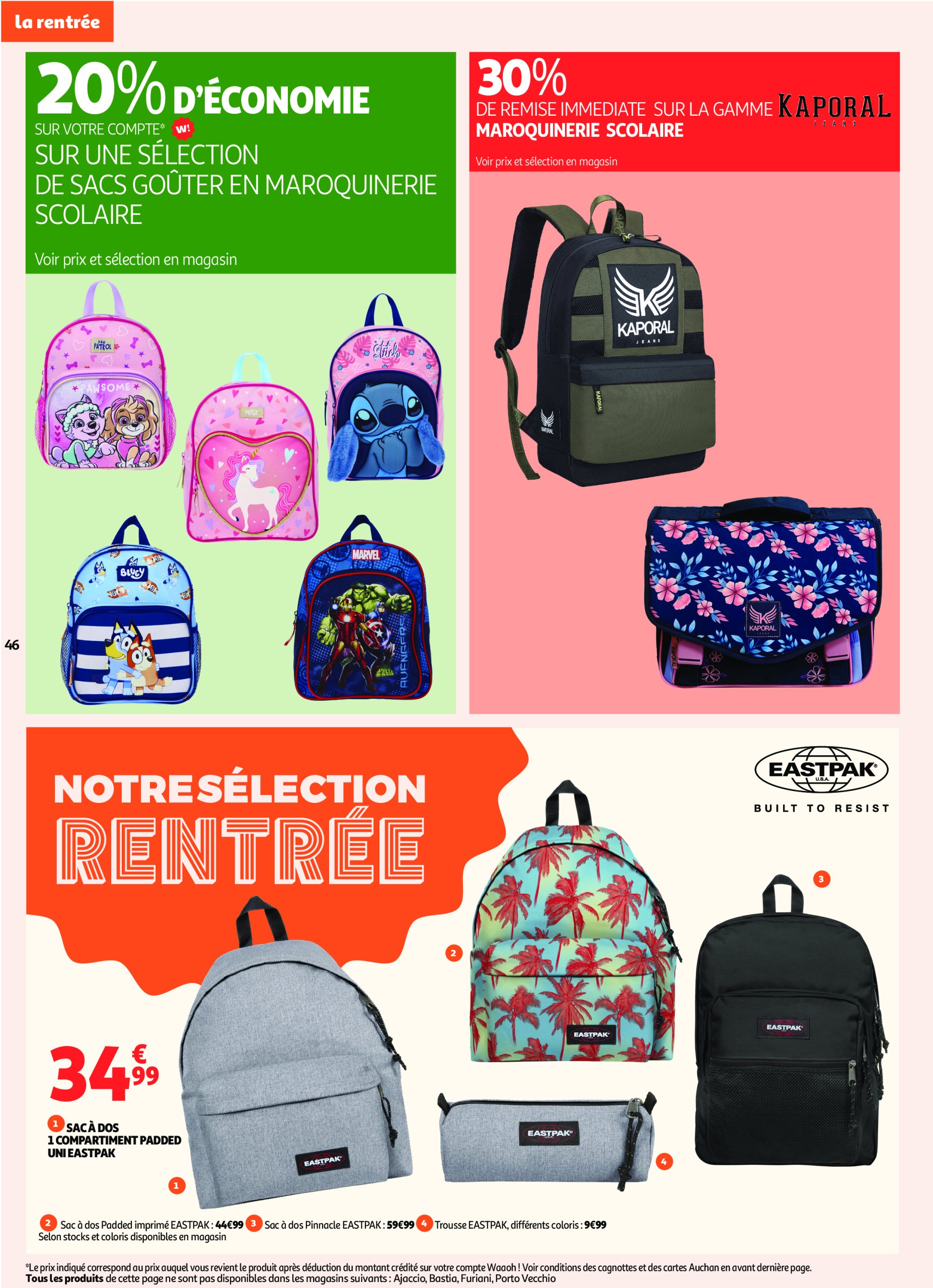 auchan - Catalogue Auchan - En gros, vous êtes toujours gagnant valable du 22/07 au 03/08 - page: 46