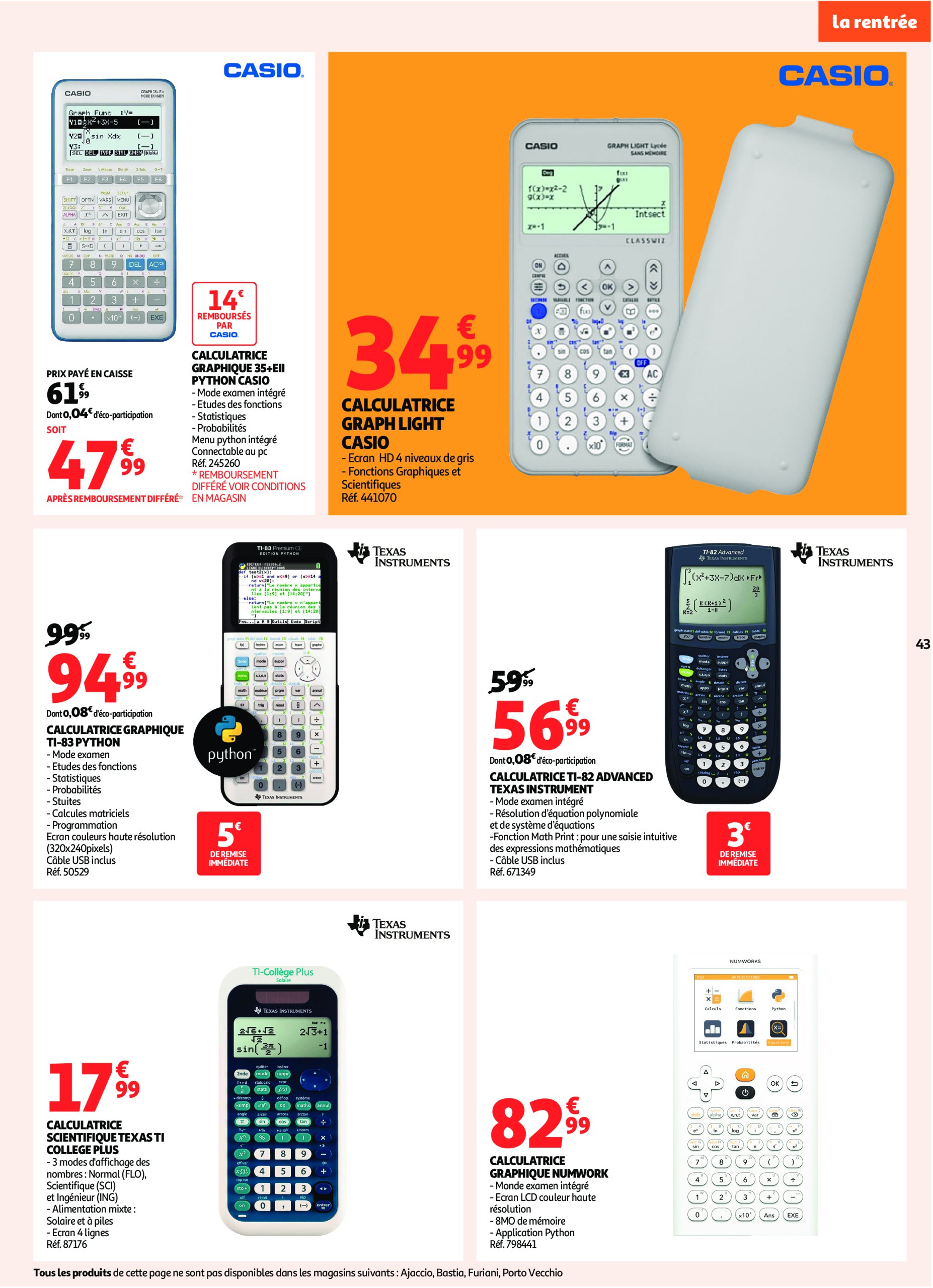 auchan - Catalogue Auchan - En gros, vous êtes toujours gagnant valable du 22/07 au 03/08 - page: 43