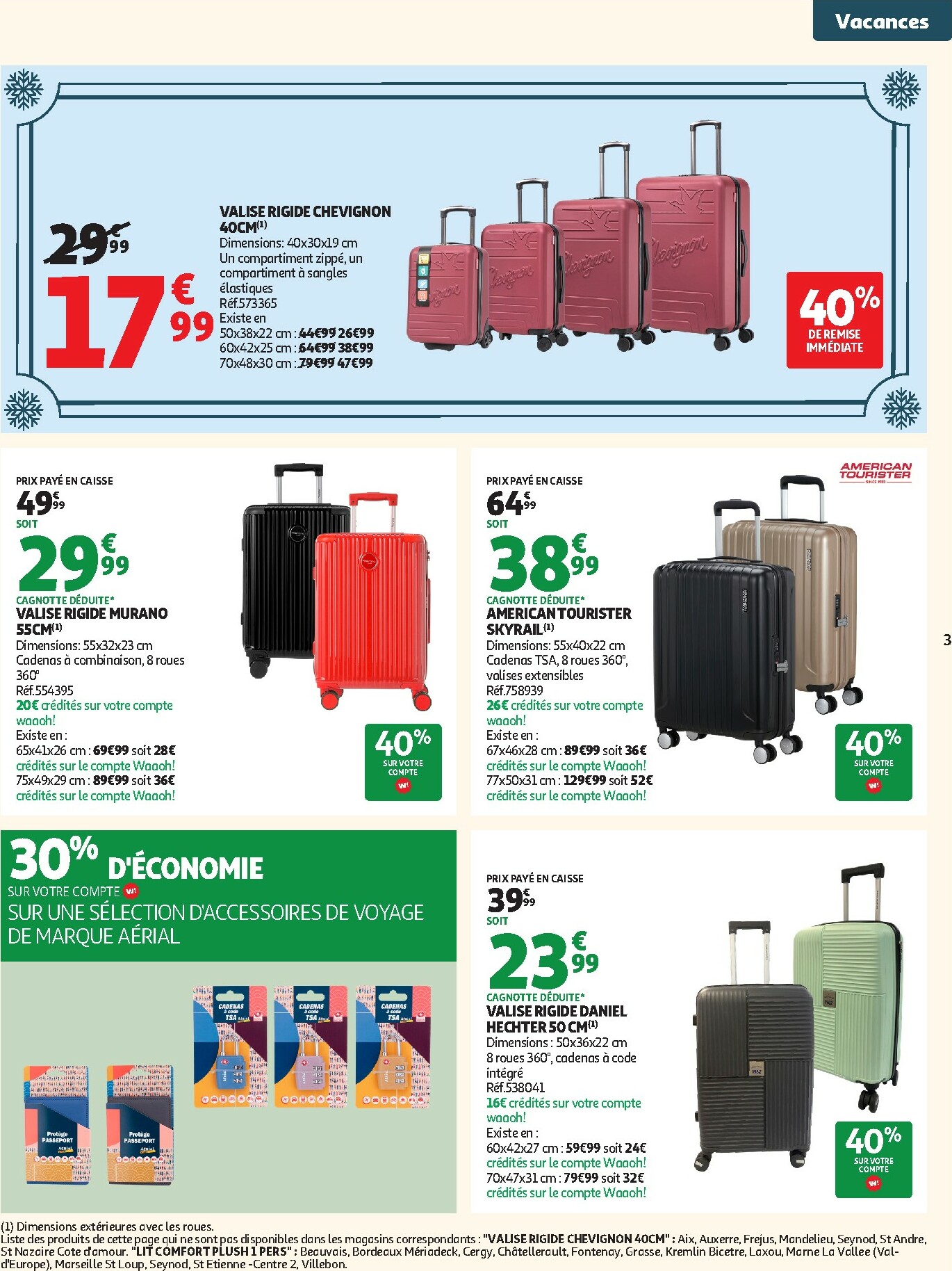 auchan - Catalogue Auchan - Valises et vacances valable du 03/02/2026 au 01/03/2026 - page: 3