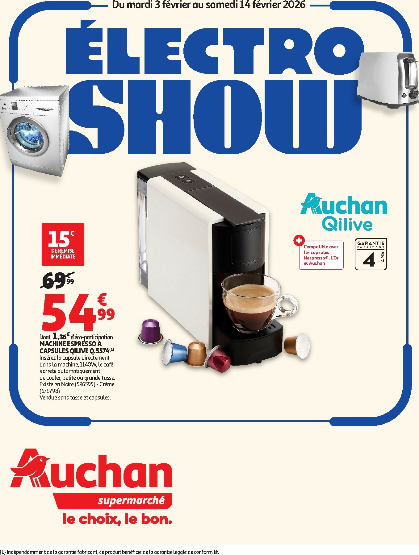 auchan - Catalogue Auchan - ElectroShow supermarchés valable du 03/02/2026 au 14/02/2026