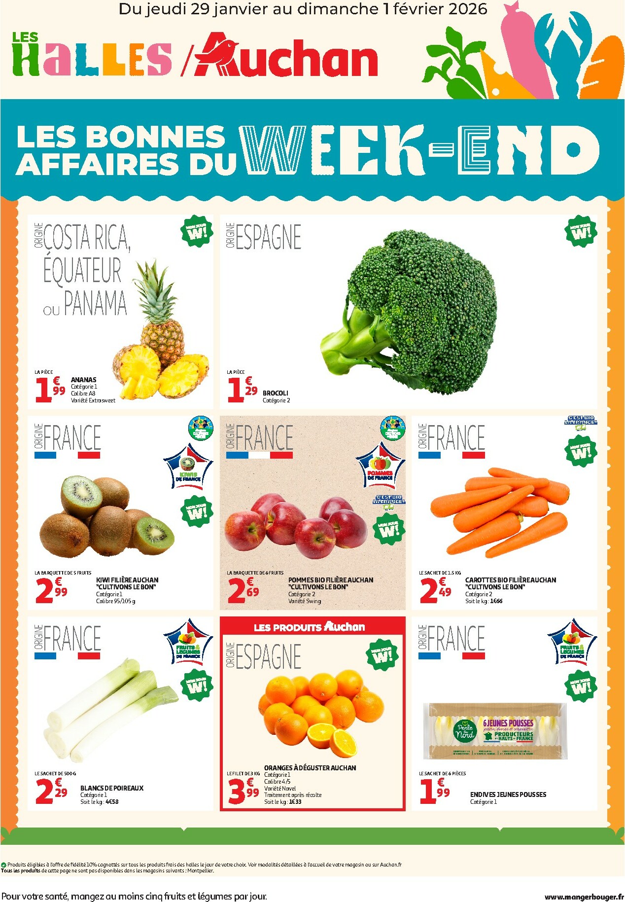 auchan - Catalogue Auchan - Les bons plans du week-end dans votre hyper valable du 29/01/2026 au 01/02/2026