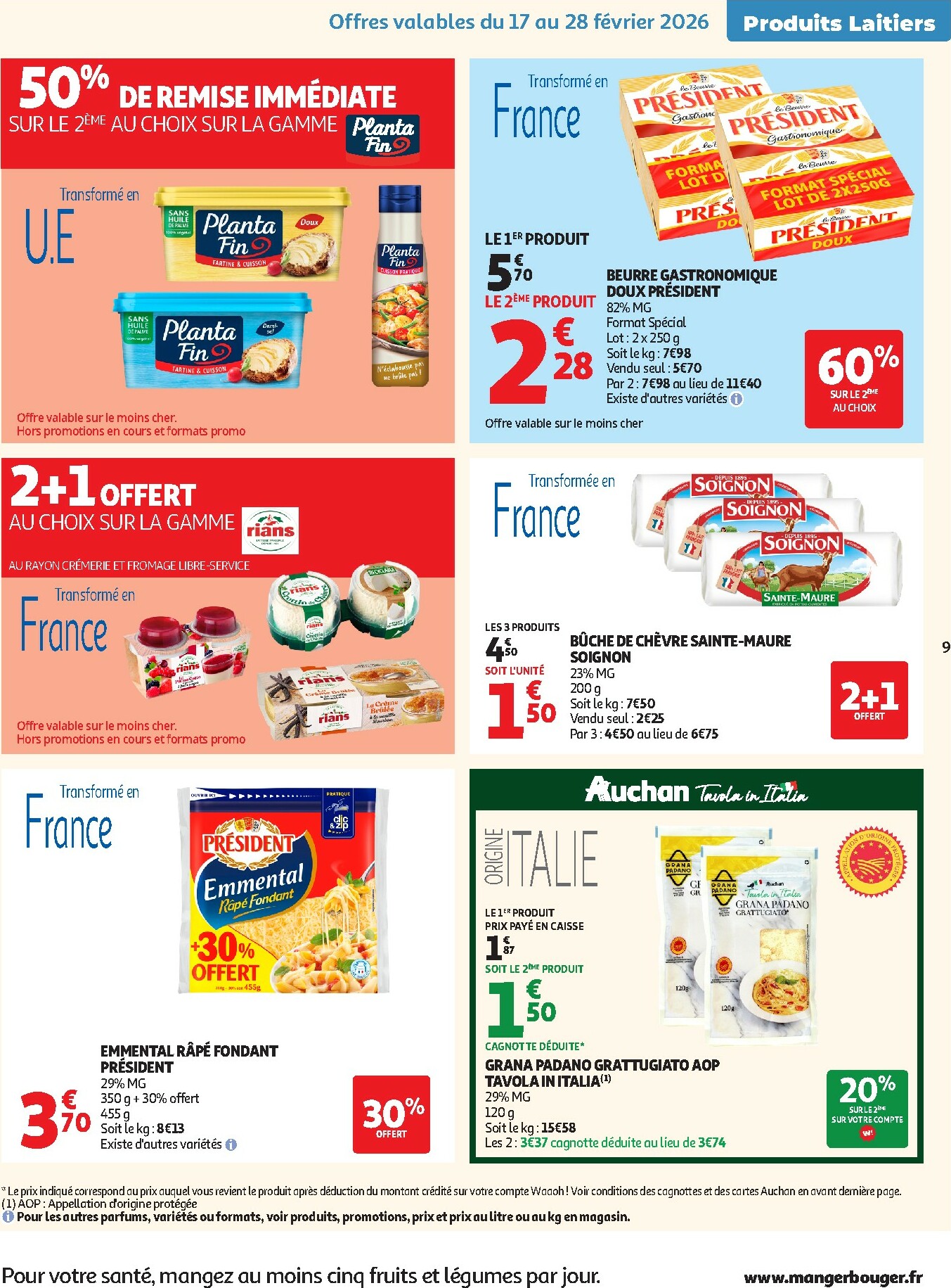 auchan - Catalogue Auchan Supermarché - Produits frais valable du 17/02/2026 au 21/02/2026 - page: 9