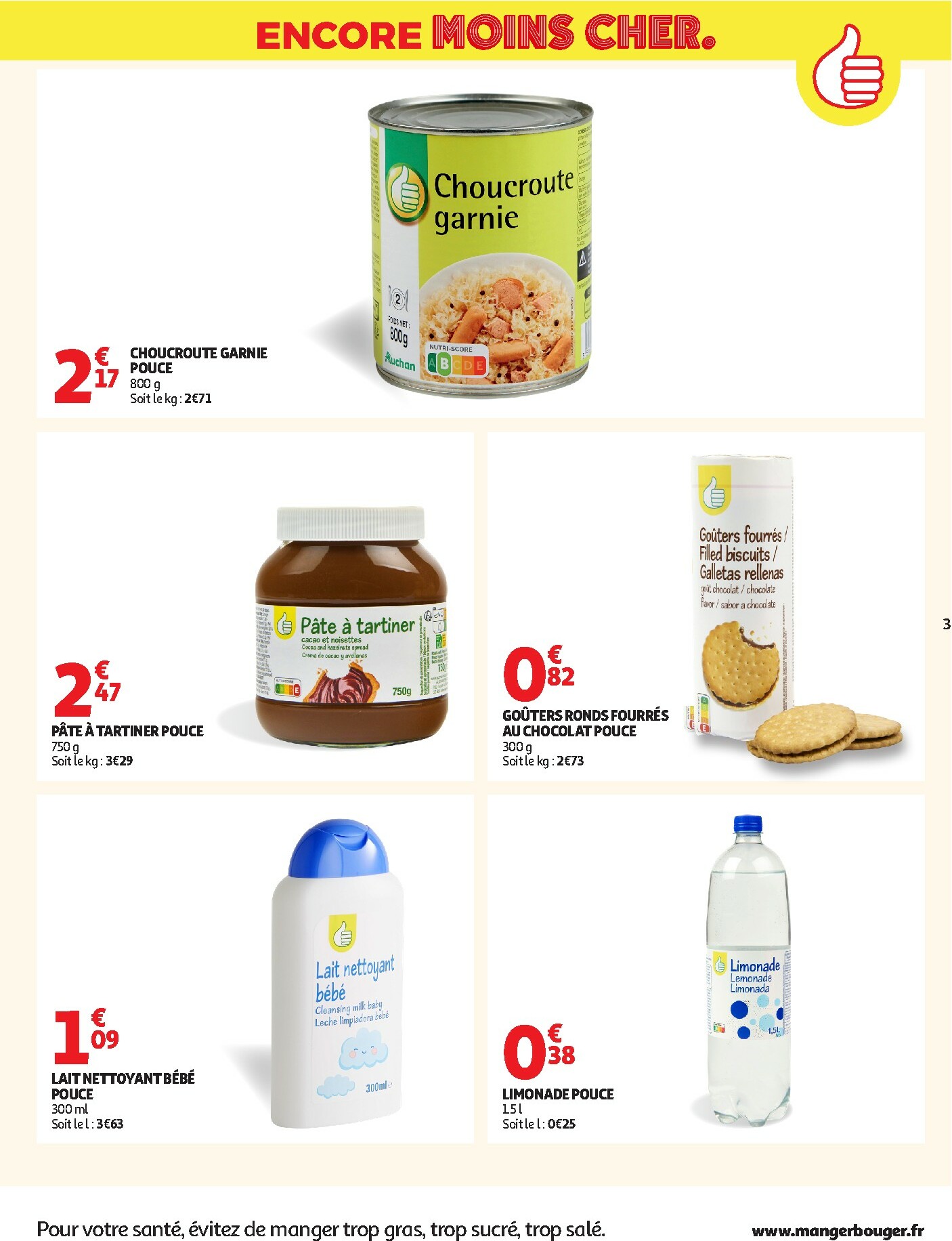auchan - Catalogue Auchan - Petits prix marque Pouce valable du 17/02/2026 au 01/03/2026 - page: 3