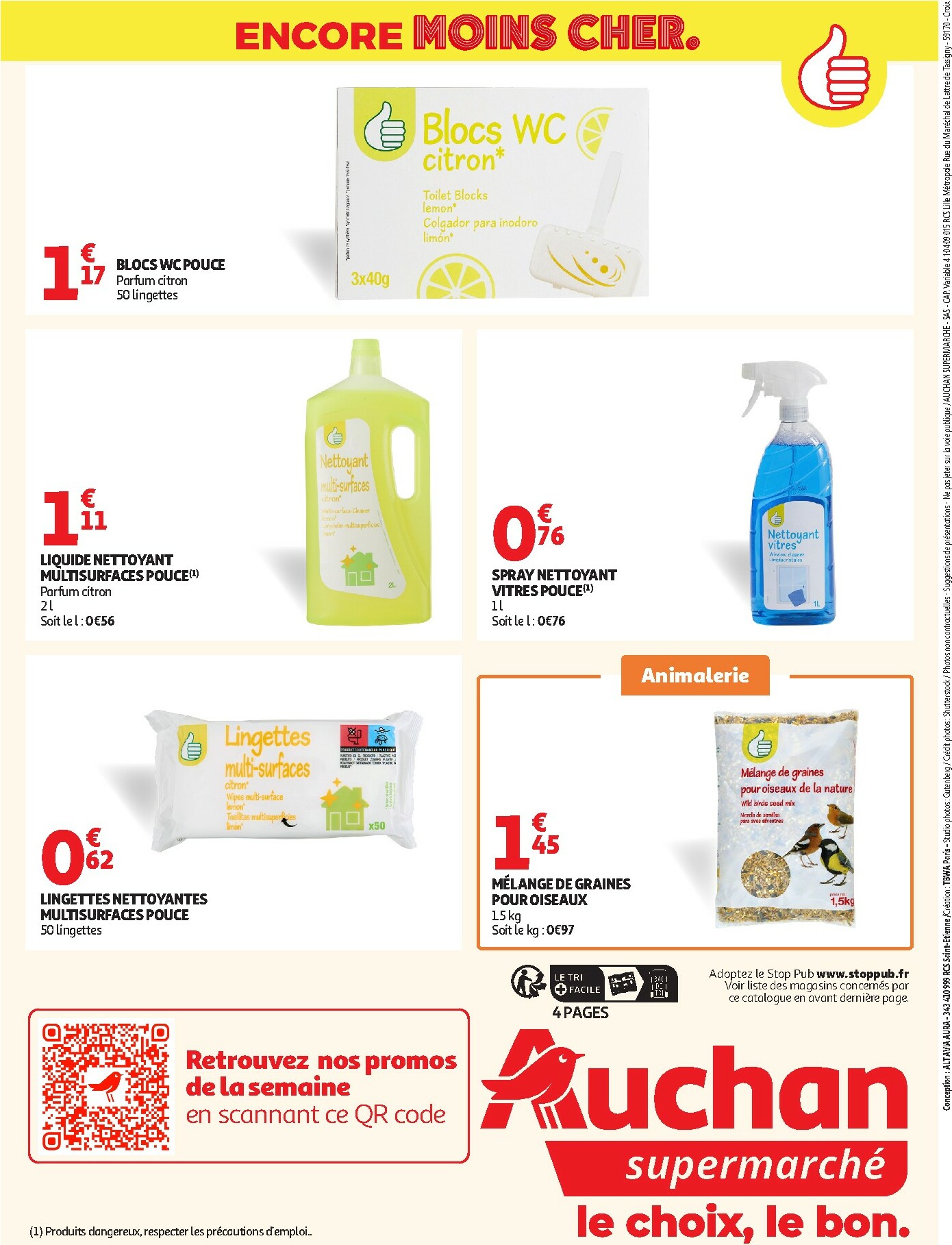 auchan - Catalogue Auchan Supermarché - Marque Pouce supers valable du 17/02/2026 au 28/02/2026 - page: 4