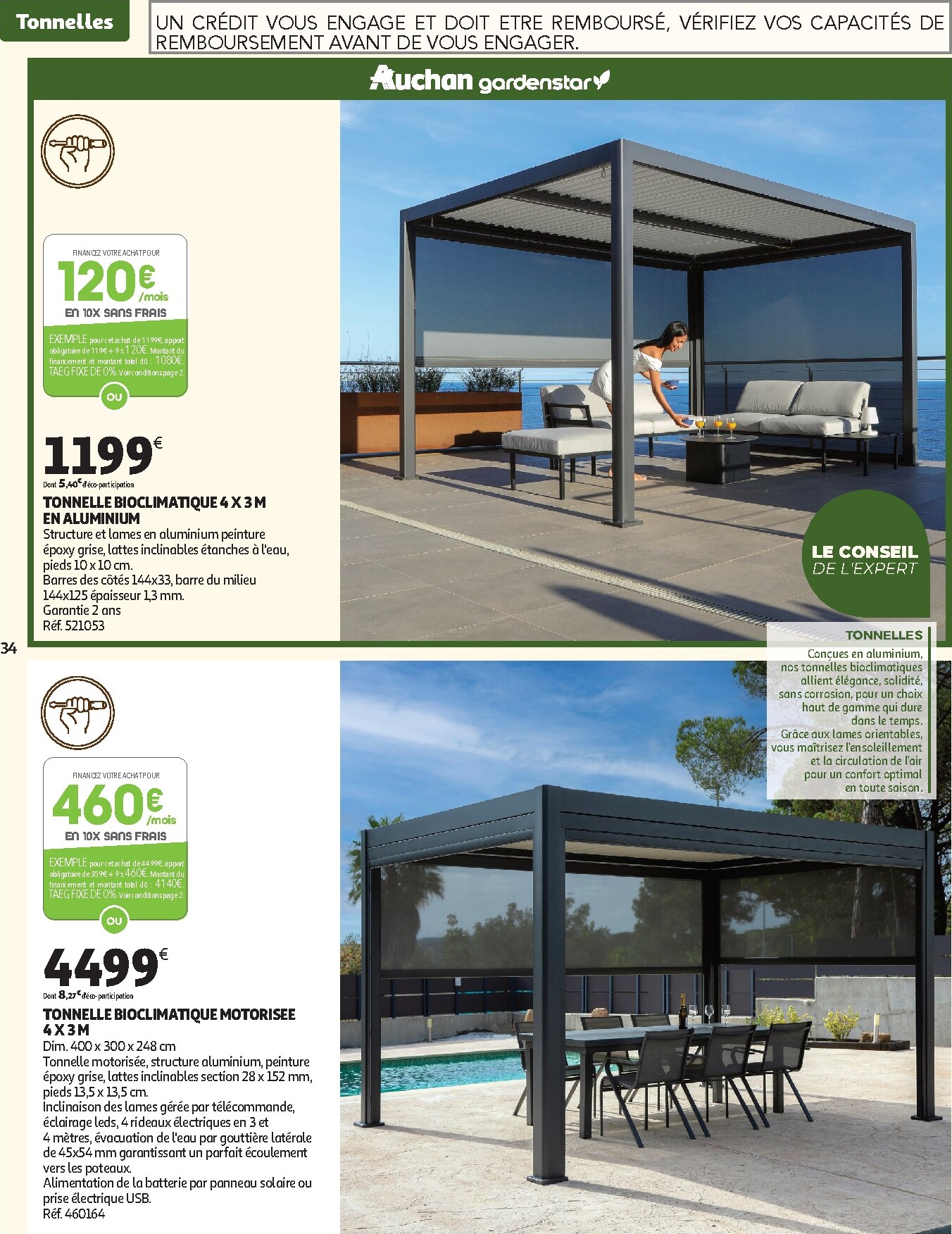 auchan - Catalogue Auchan - Jardinage, meubles jardin valable du 03/03/2026 au 14/06/2026 - page: 34