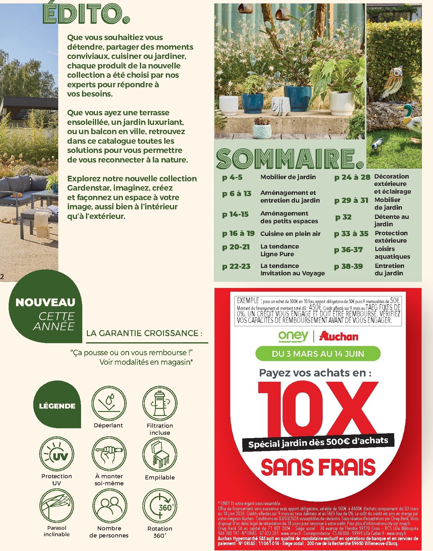 auchan - Catalogue Auchan - Jardinage, meubles jardin valable du 03/03/2026 au 14/06/2026 - page: 2