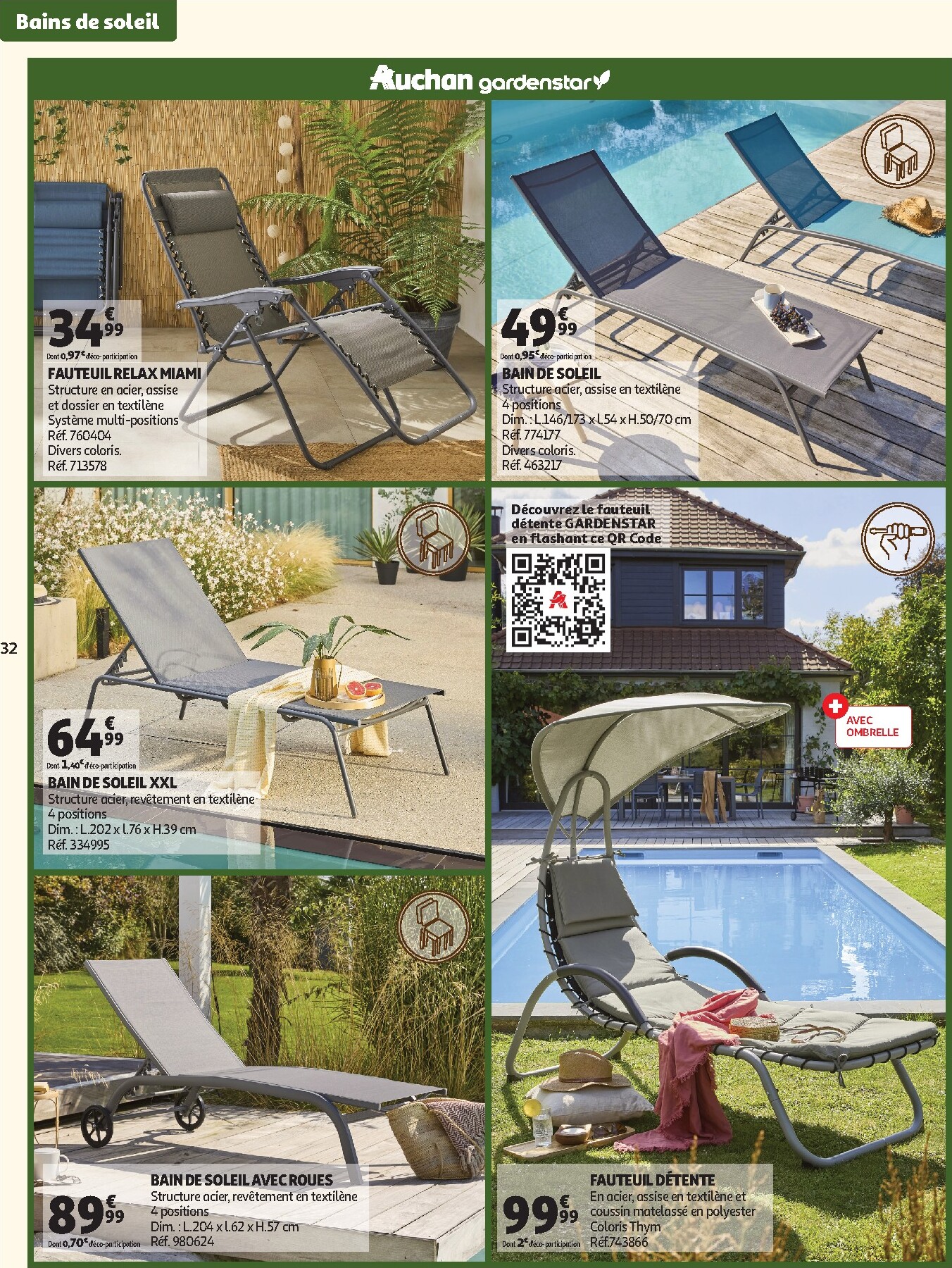 auchan - Catalogue Auchan - Jardinage, meubles jardin valable du 03/03/2026 au 14/06/2026 - page: 32