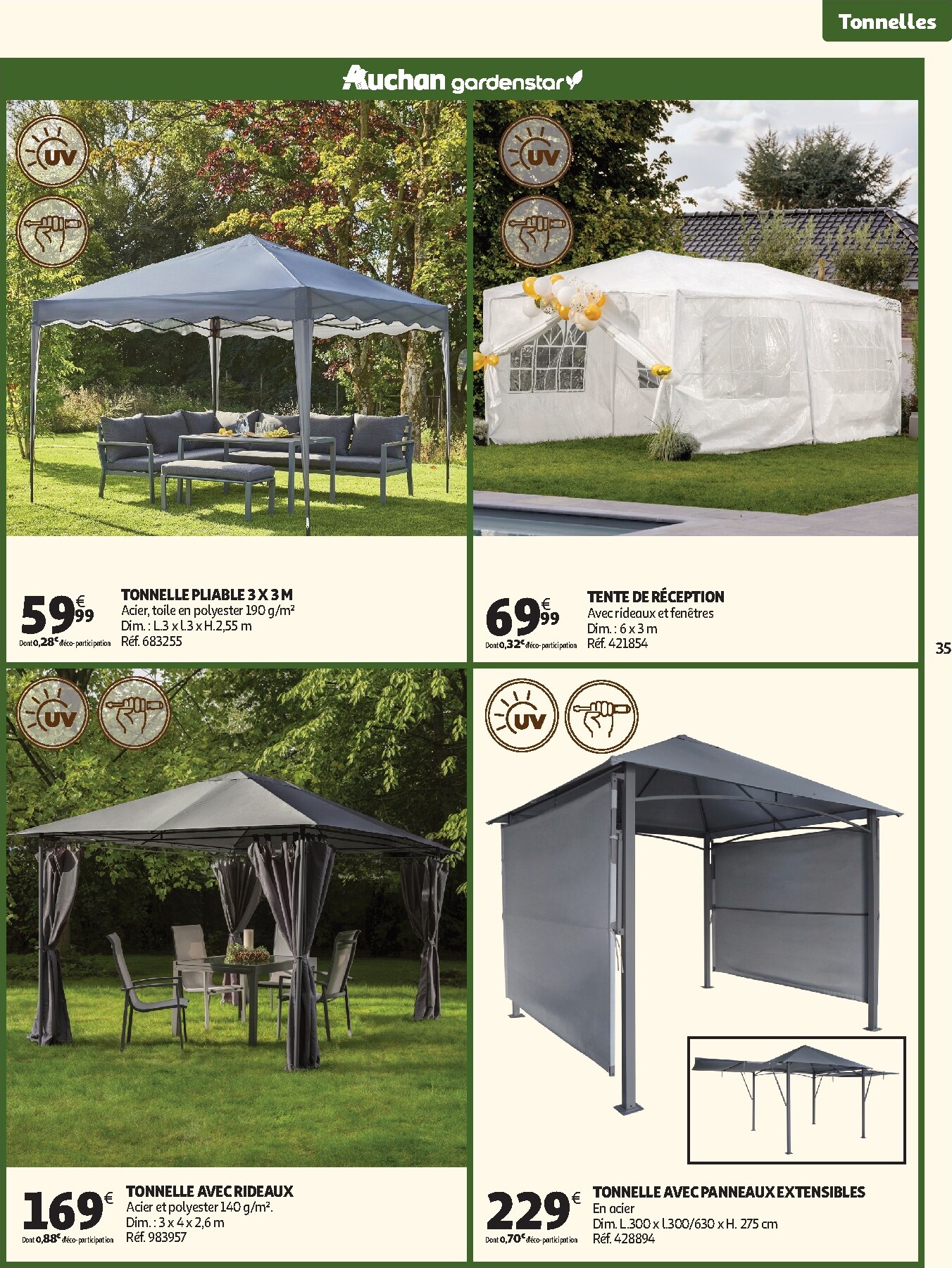 auchan - Catalogue Auchan - Jardinage, meubles jardin valable du 03/03/2026 au 14/06/2026 - page: 35