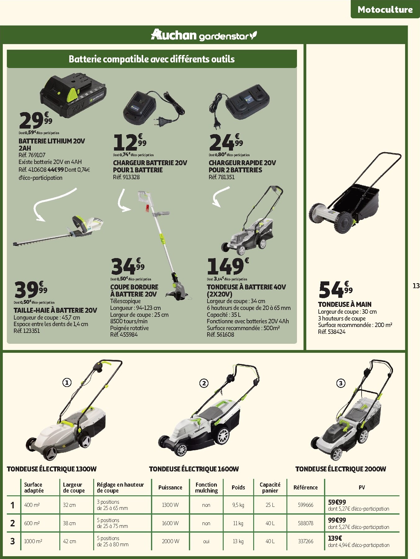 auchan - Catalogue Auchan - Jardinage, meubles jardin valable du 03/03/2026 au 14/06/2026 - page: 13