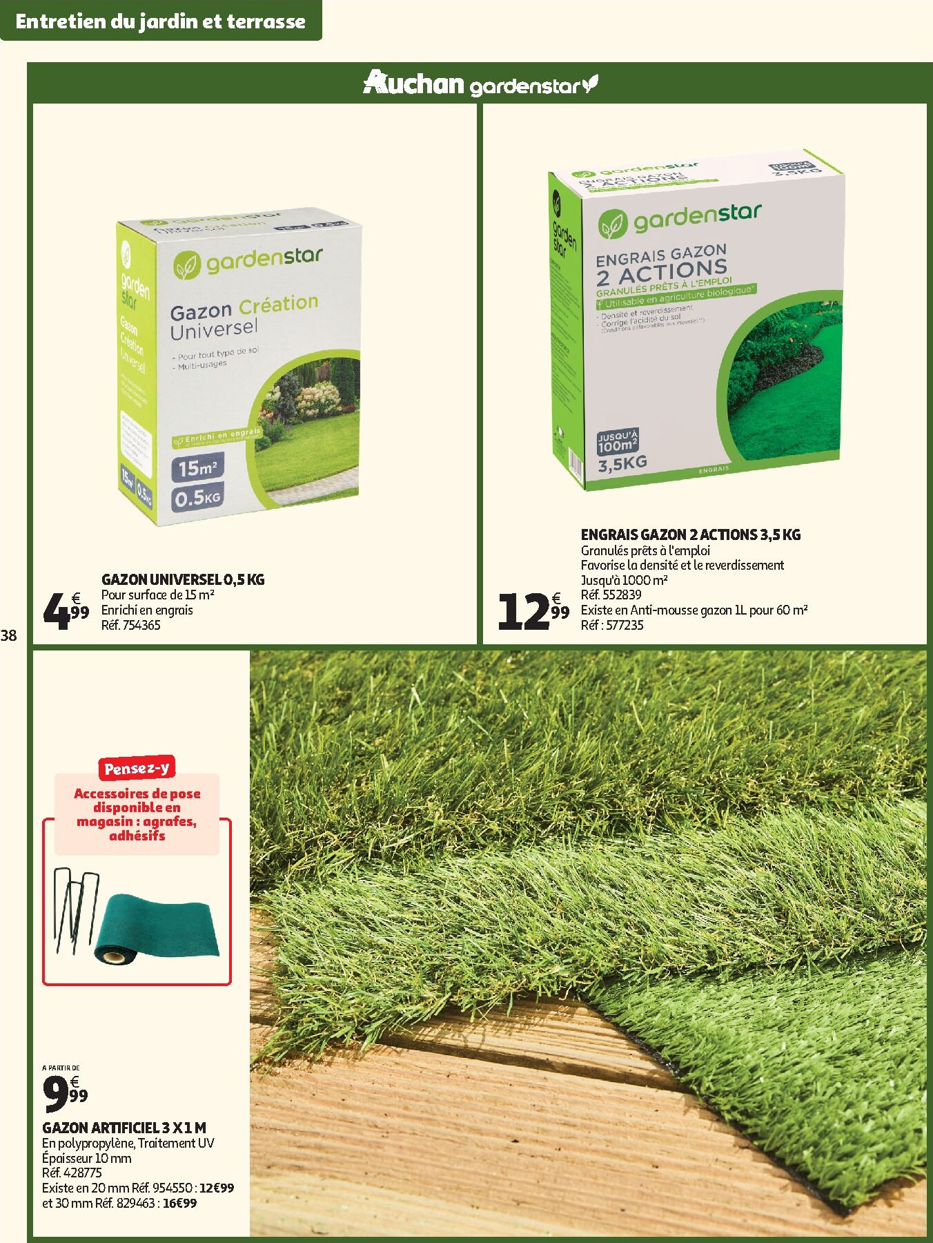auchan - Catalogue Auchan - Jardinage, meubles jardin valable du 03/03/2026 au 14/06/2026 - page: 38