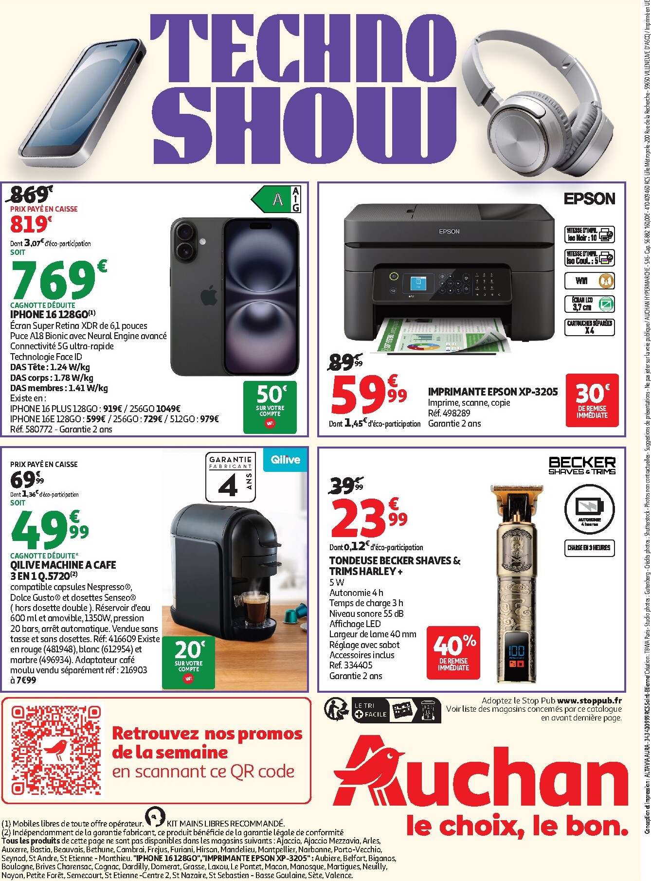 auchan - Catalogue Auchan - High tech électroménager valable du 03/03/2026 au 15/03/2026 - page: 8