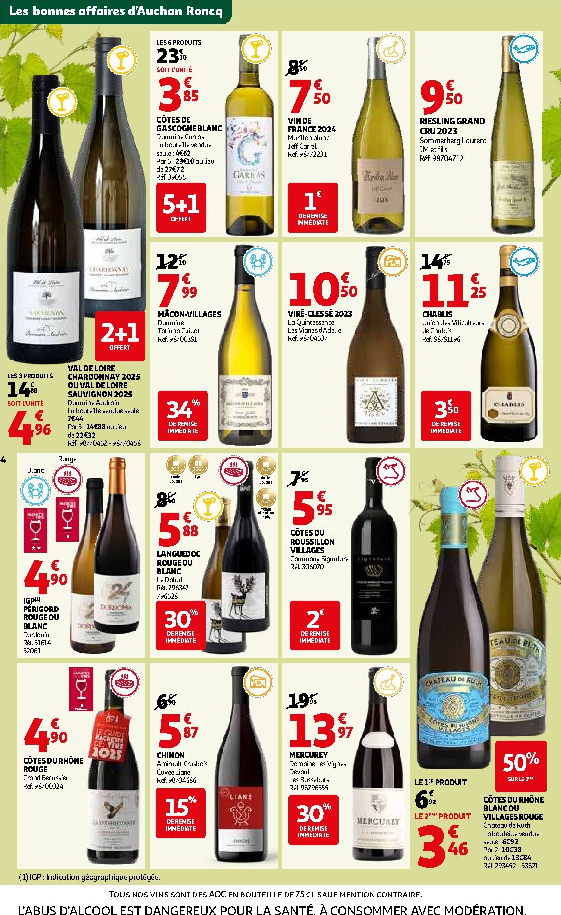 auchan - Catalogue Auchan - Foire aux vins de Printemps valable du 09/03/2026 au 07/04/2026 - page: 4
