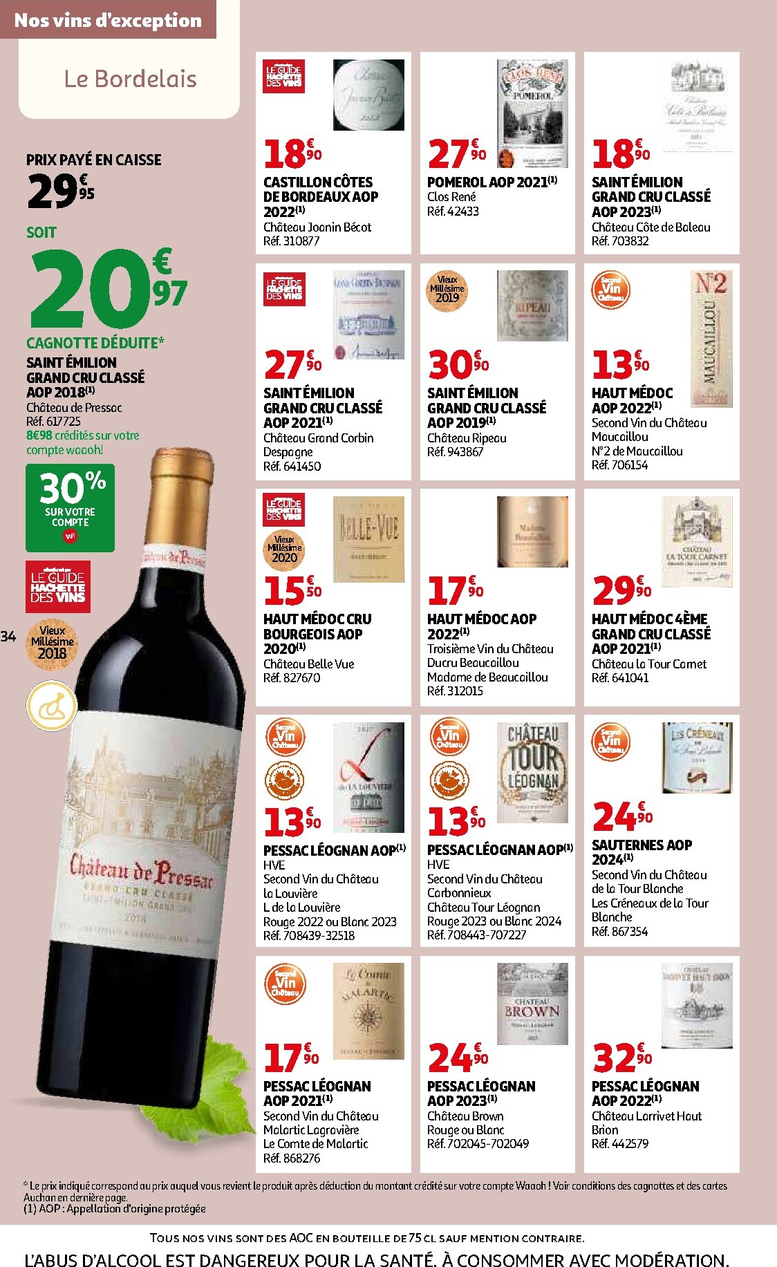 auchan - Catalogue Auchan - Foire aux vins de Printemps valable du 09/03/2026 au 07/04/2026 - page: 34