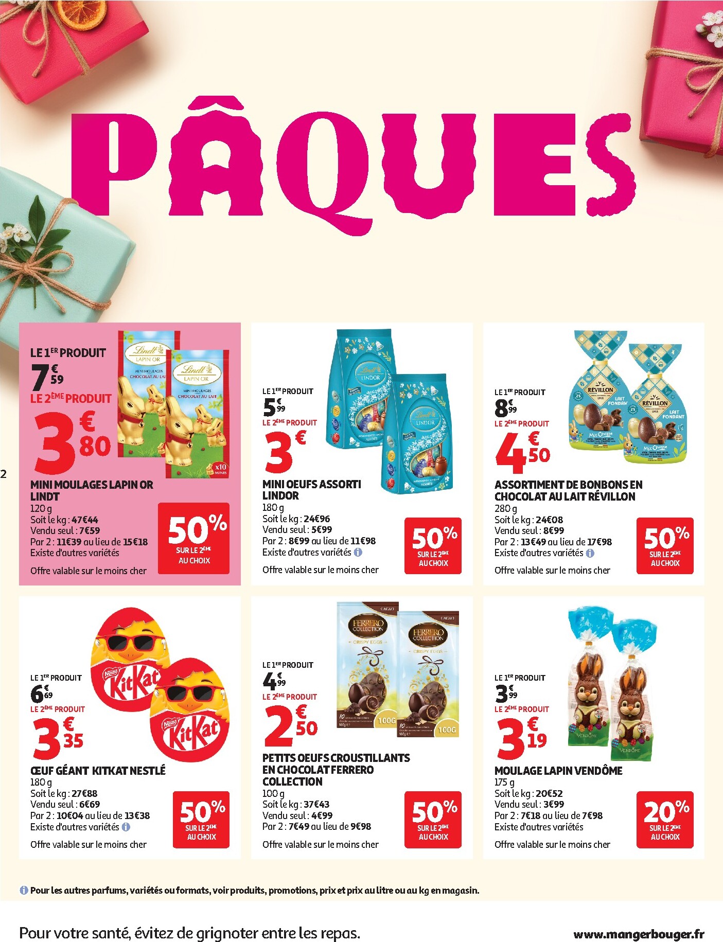 auchan - Catalogue Auchan - Chocolat Pâques valable du 24/03/2026 au 05/04/2026 - page: 2