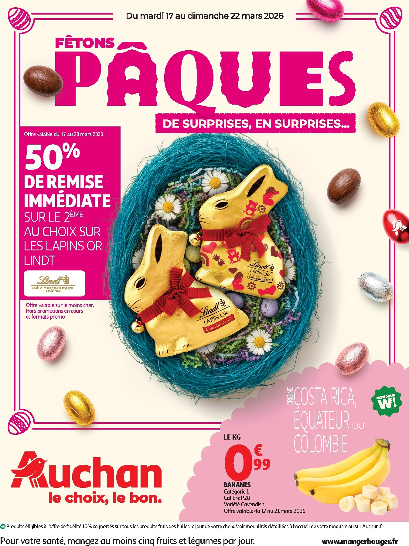 auchan - Catalogue Auchan - Pâques, halles printemps valable du 17/03/2026 au 22/03/2026