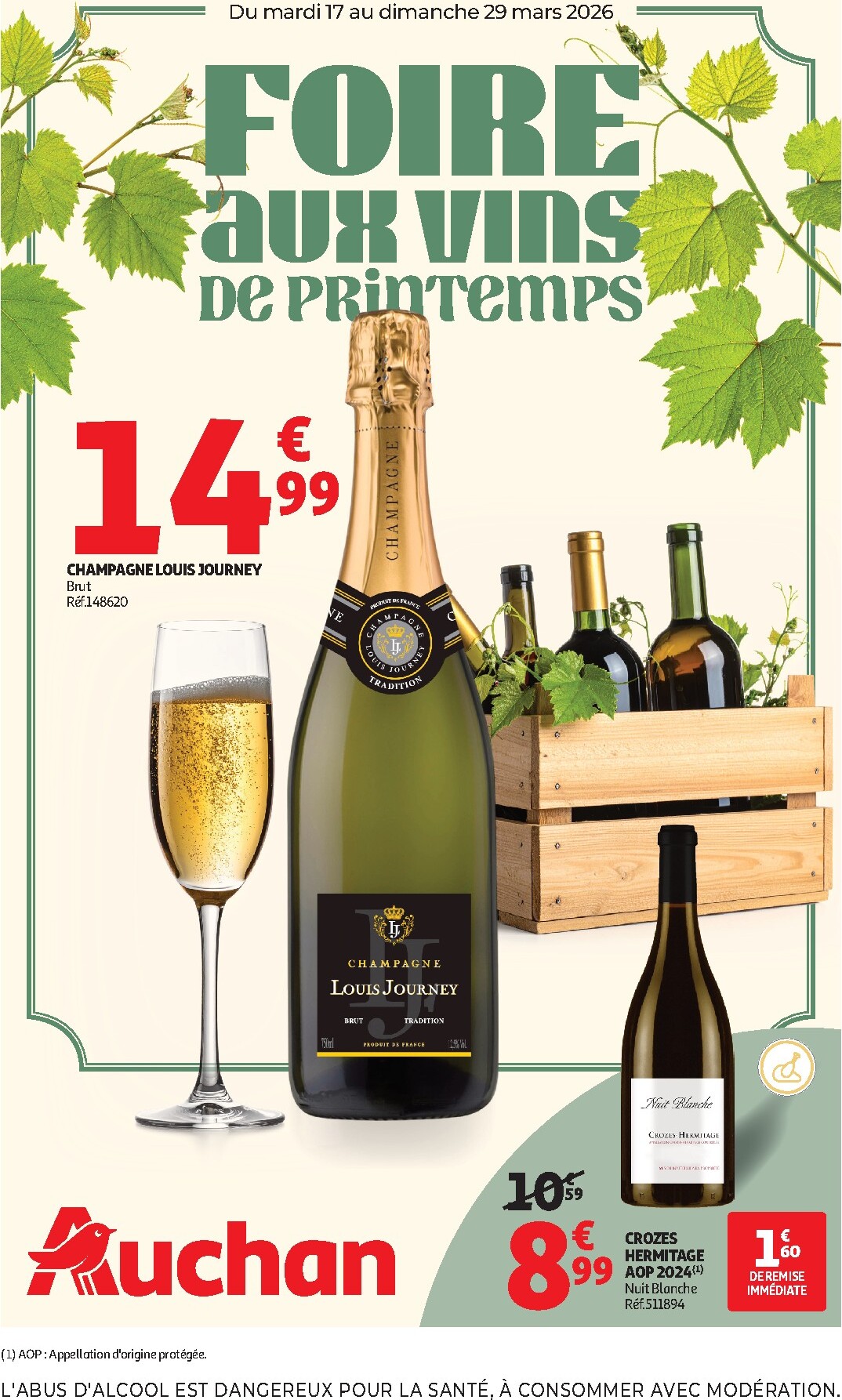 auchan - Catalogue Auchan - Foire aux vins valable du 17/03/2026 au 29/03/2026