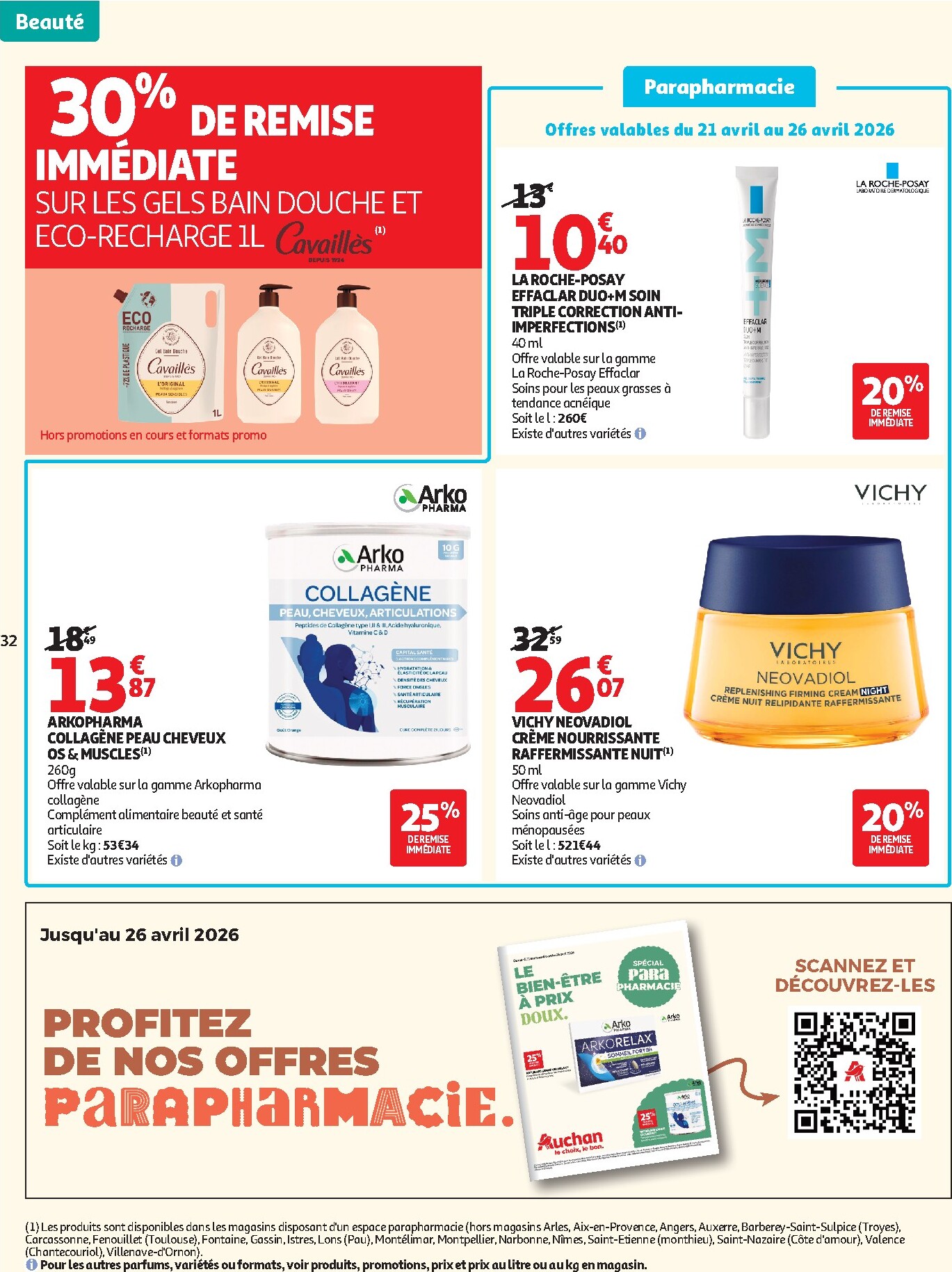auchan - Current Auchan - Beauté leaflet valid from du mardi 21/04/2026 to du dimanche 03/05/2026 - page: 32