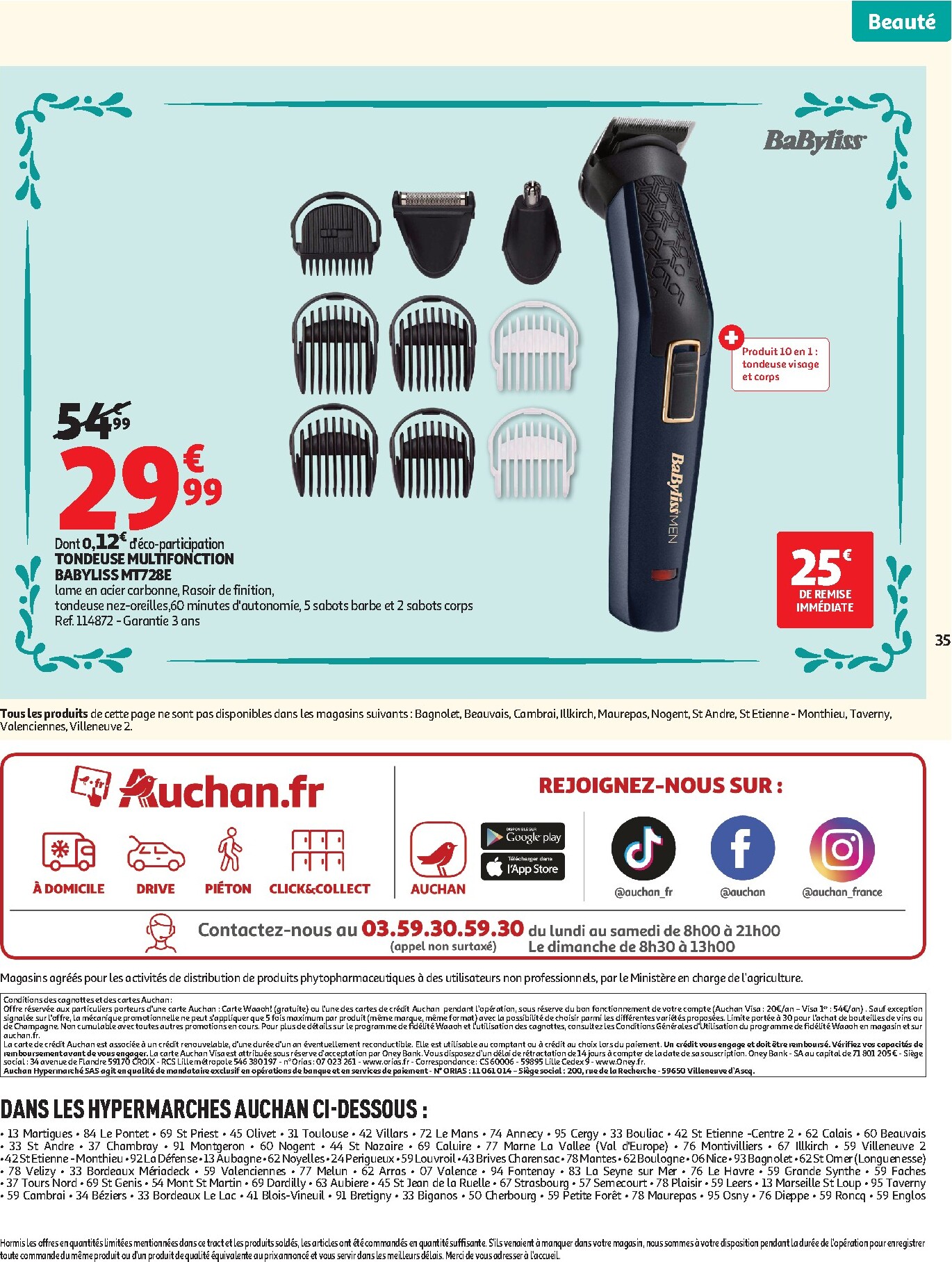 auchan - Current Auchan - Beauté leaflet valid from du mardi 21/04/2026 to du dimanche 03/05/2026 - page: 35