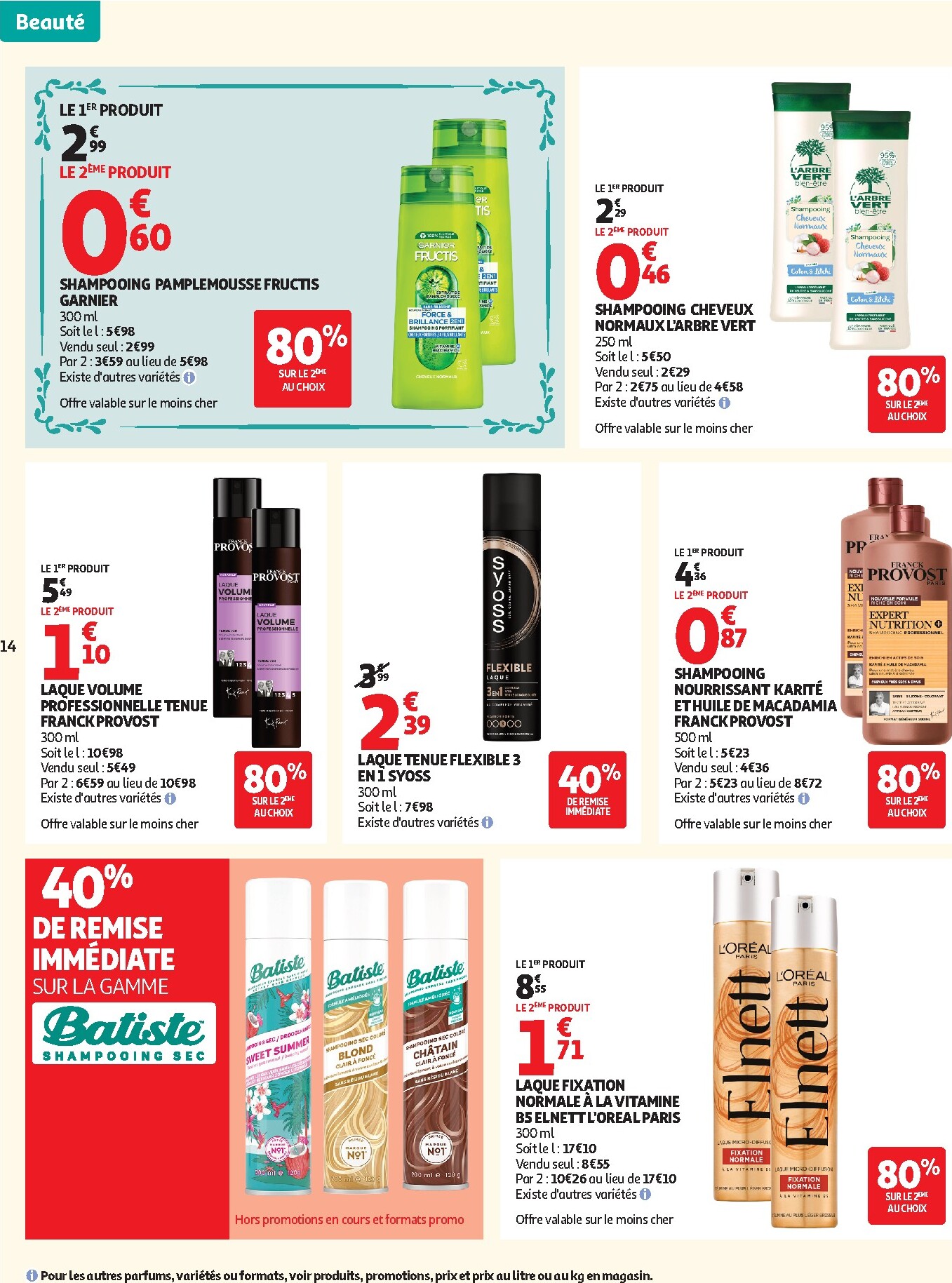 auchan - Current Auchan - Beauté leaflet valid from du mardi 21/04/2026 to du dimanche 03/05/2026 - page: 14