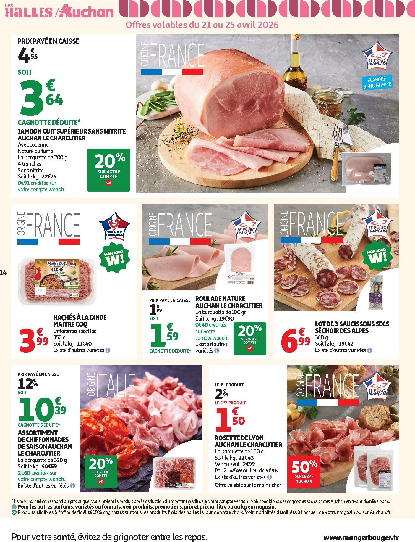 auchan - Current Auchan Supermarché - 25 jours leaflet valid from du mardi 21/04/2026 to du samedi 02/05/2026 - page: 14
