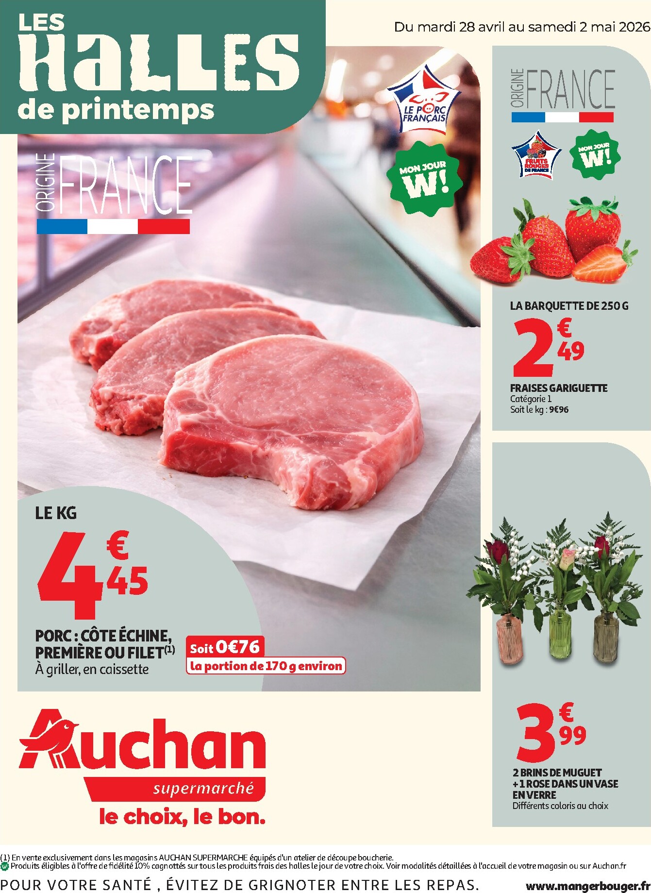 auchan - Flyer Auchan Supermarché - 25 jours pour la semaine prochaine du du mardi 28/04/2026 au du samedi 02/05/2026