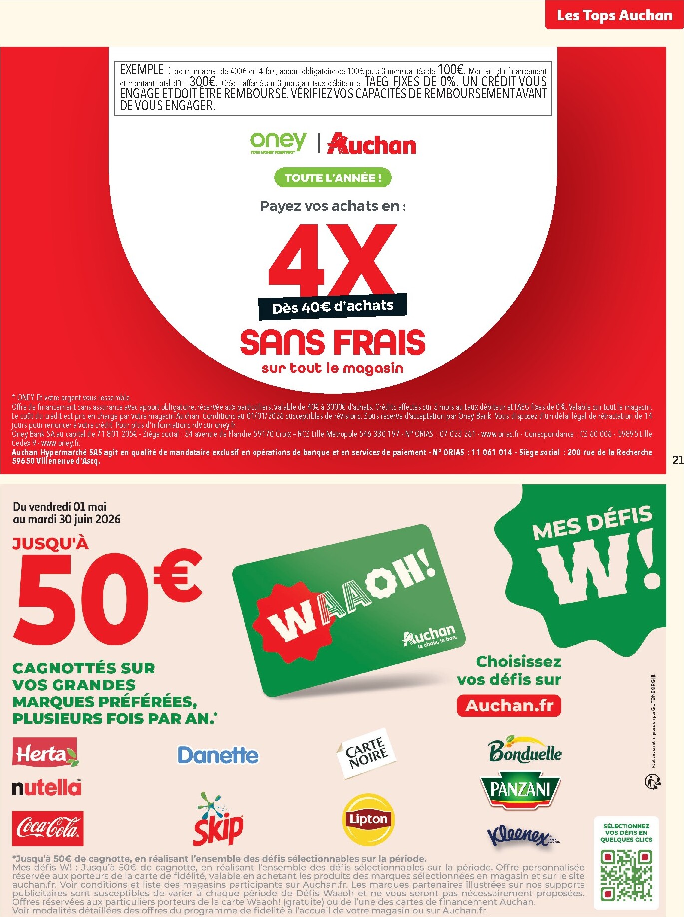 auchan - Flyer Auchan - 25 jours pour la semaine prochaine du du mardi 28/04/2026 au du dimanche 10/05/2026 - page: 21