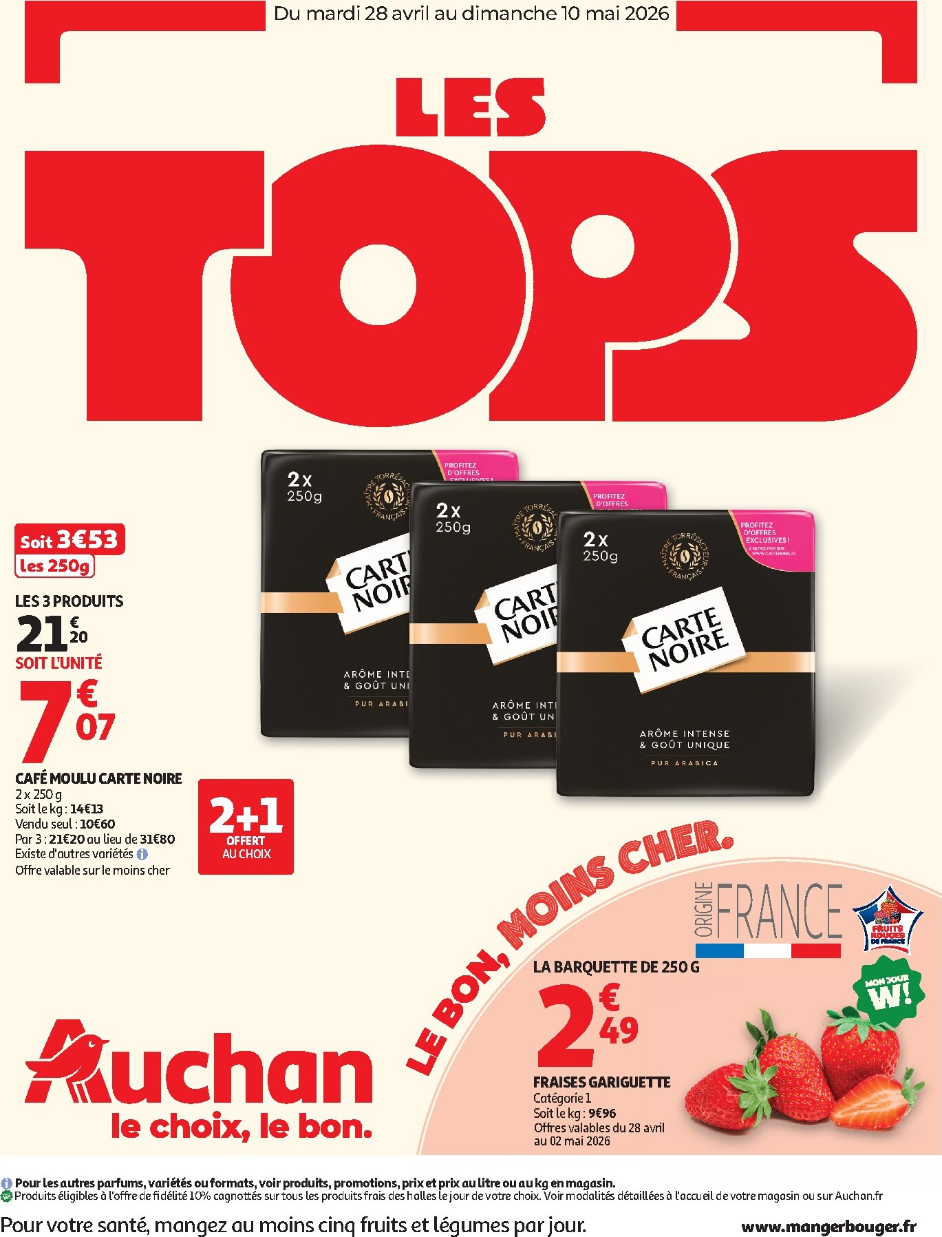 auchan - Flyer Auchan - 25 jours pour la semaine prochaine du du mardi 28/04/2026 au du dimanche 10/05/2026 - page: 1