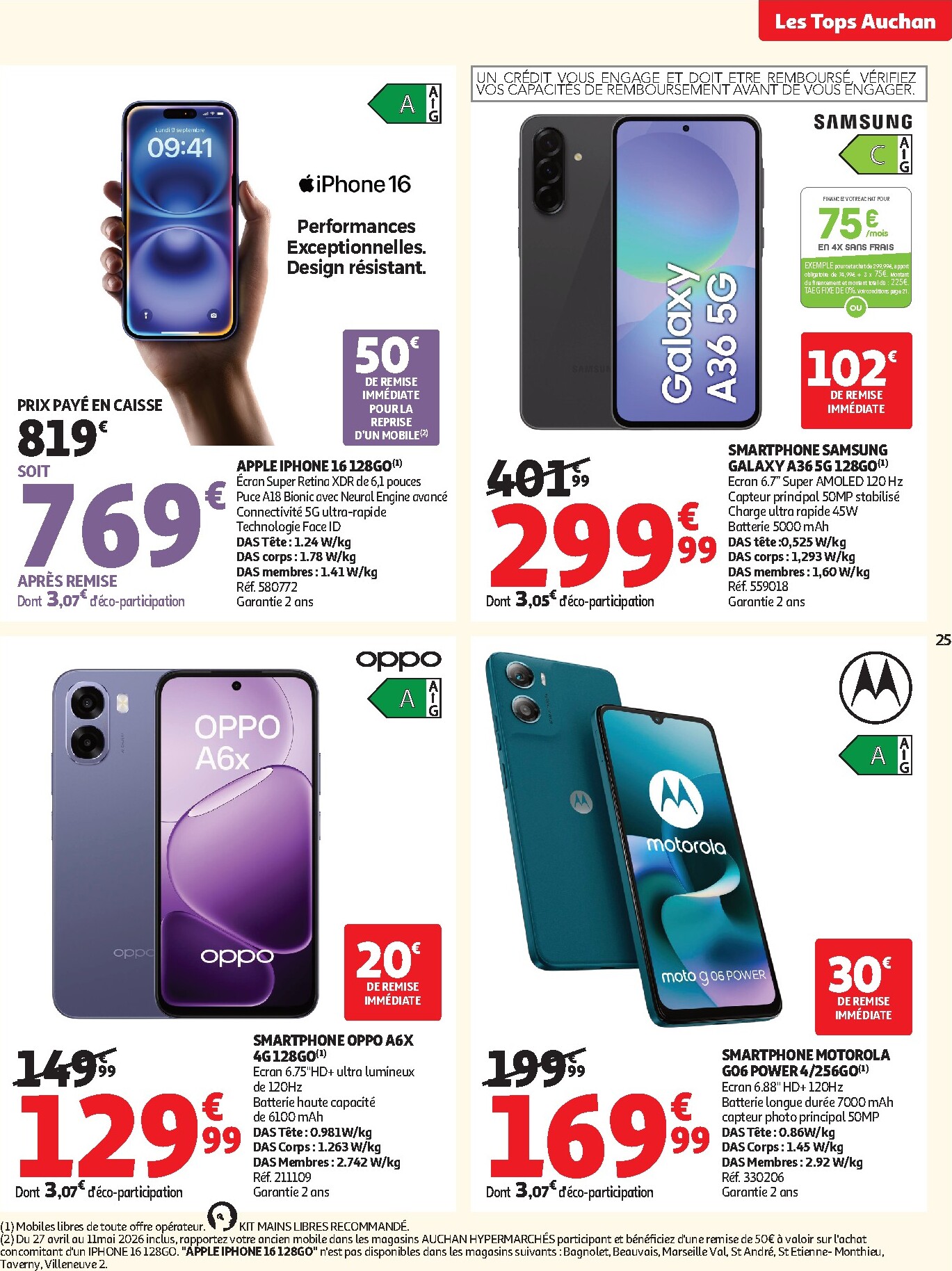 auchan - Flyer Auchan - 25 jours pour la semaine prochaine du du mardi 28/04/2026 au du dimanche 10/05/2026 - page: 25