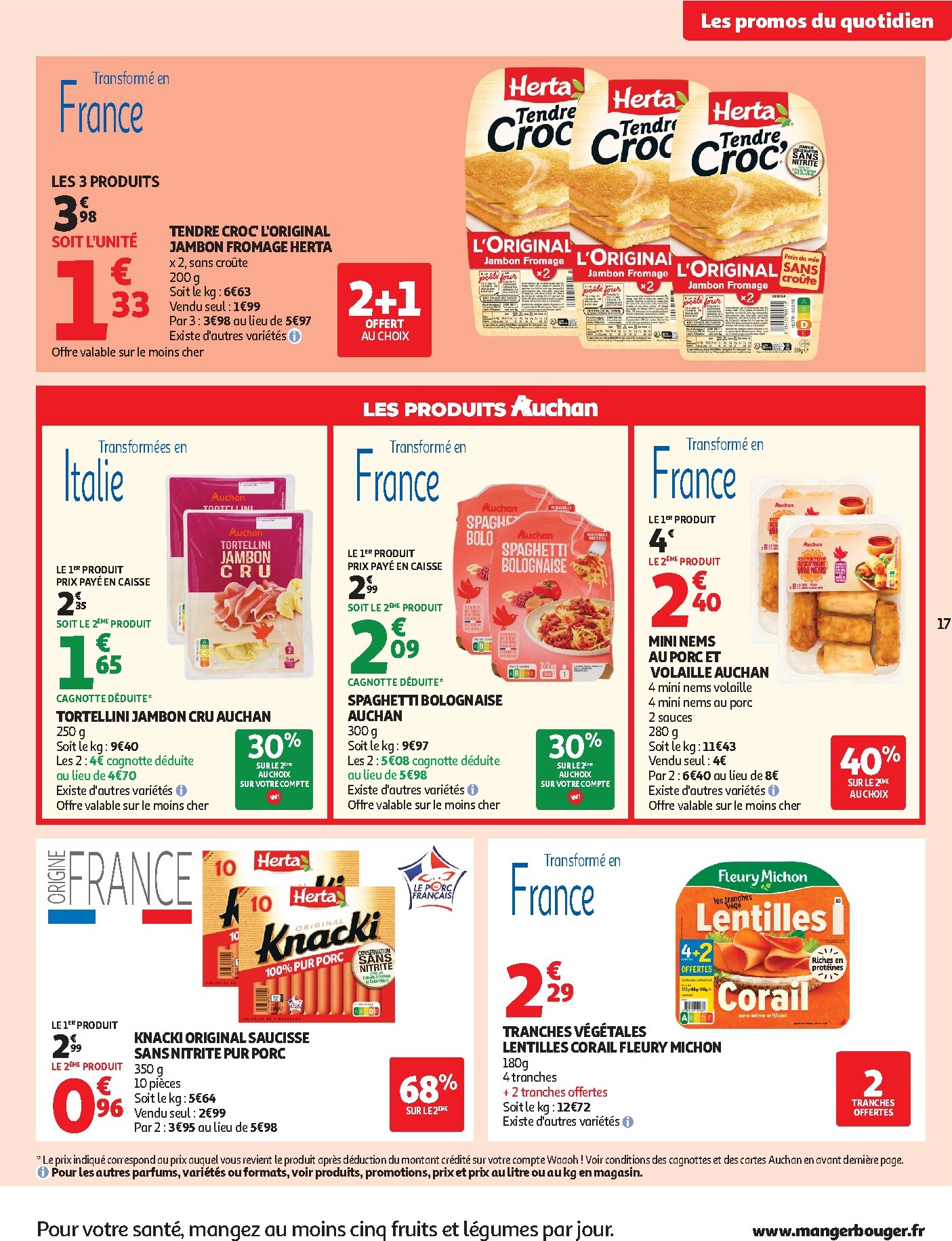 auchan - Flyer Auchan - Produits laitiers pour la semaine prochaine du du mardi 05/05/2026 au du dimanche 17/05/2026 - page: 17