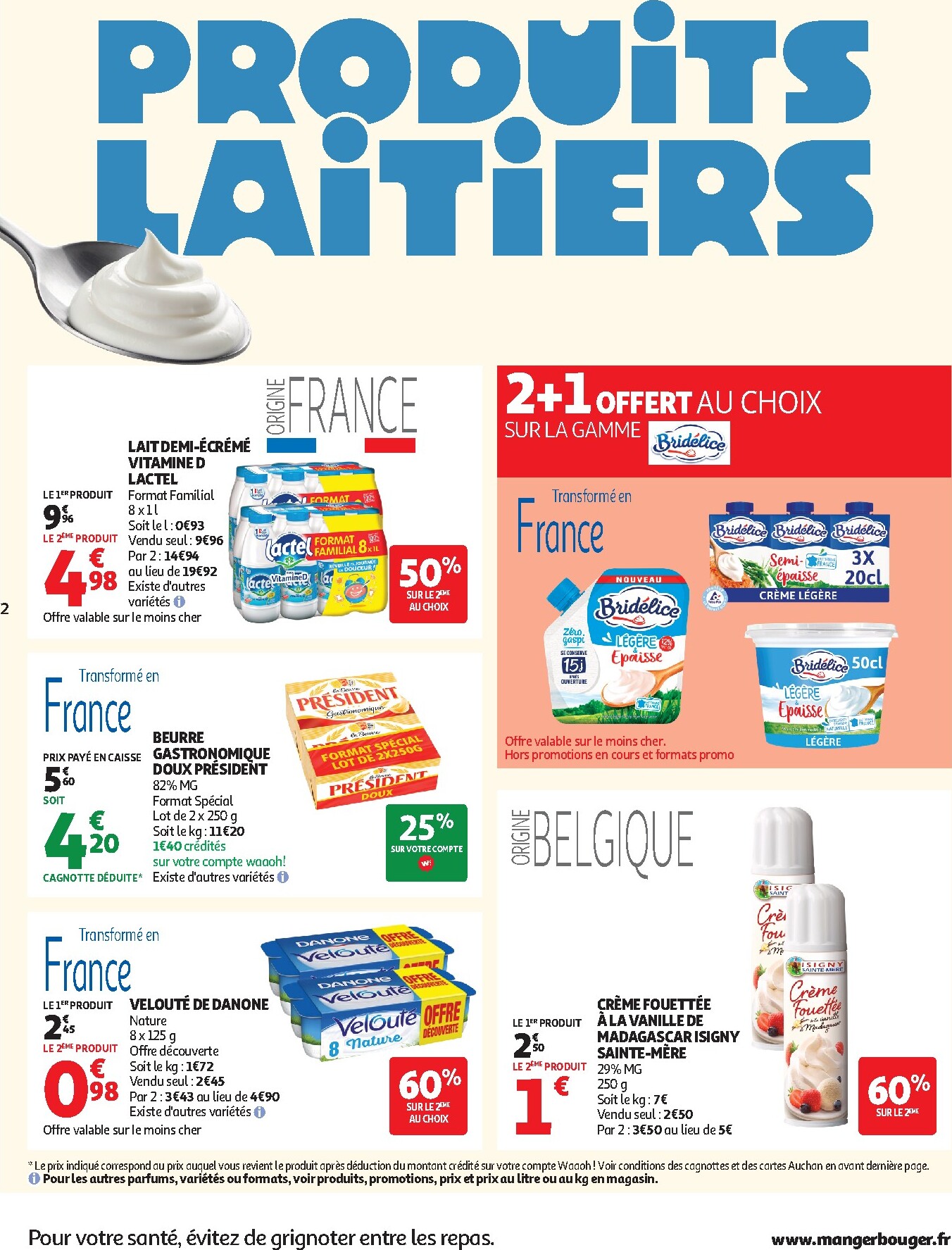 auchan - Flyer Auchan - Produits laitiers pour la semaine prochaine du du mardi 05/05/2026 au du dimanche 17/05/2026 - page: 2
