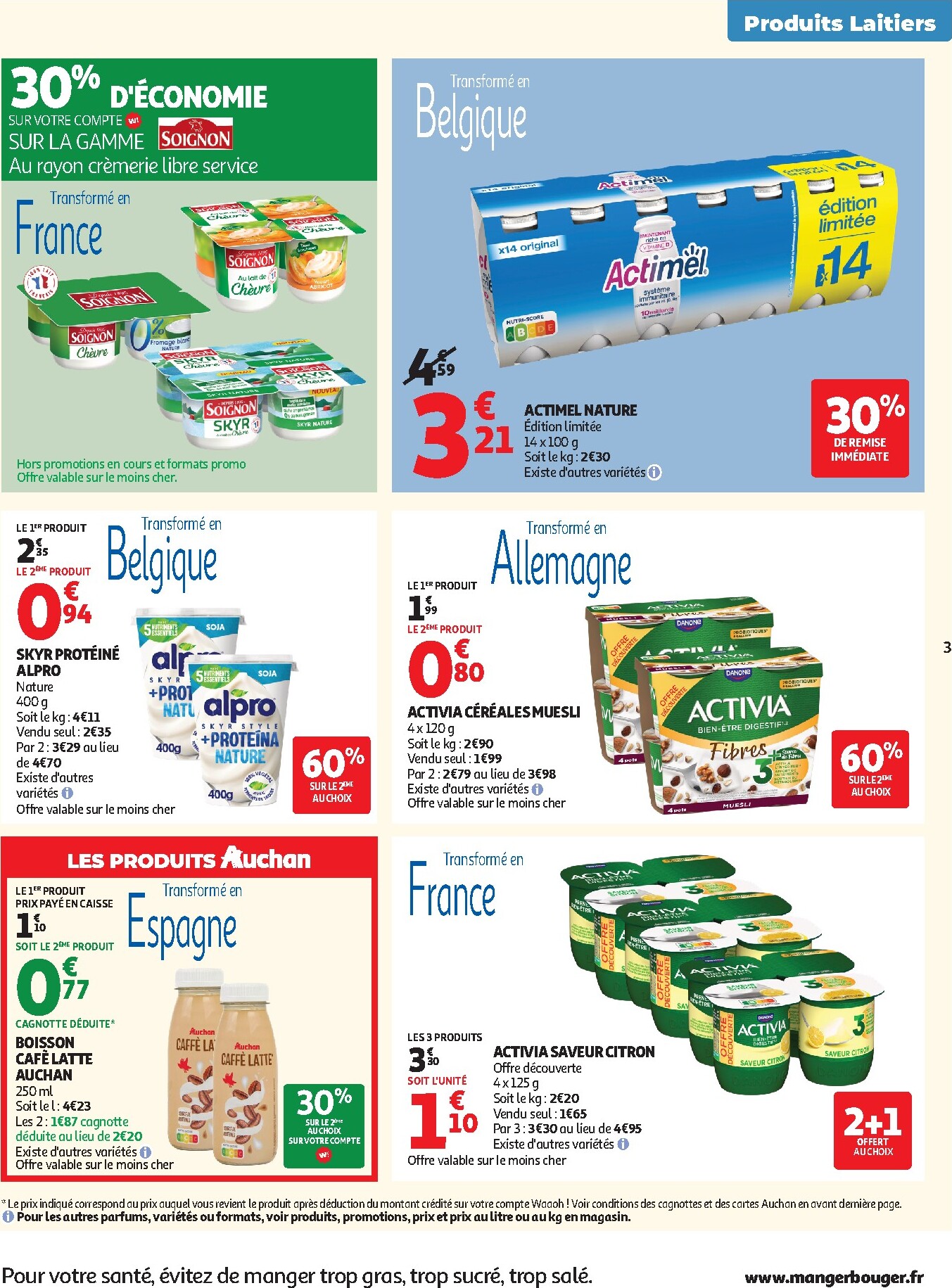 auchan - Flyer Auchan - Produits laitiers pour la semaine prochaine du du mardi 05/05/2026 au du dimanche 17/05/2026 - page: 3