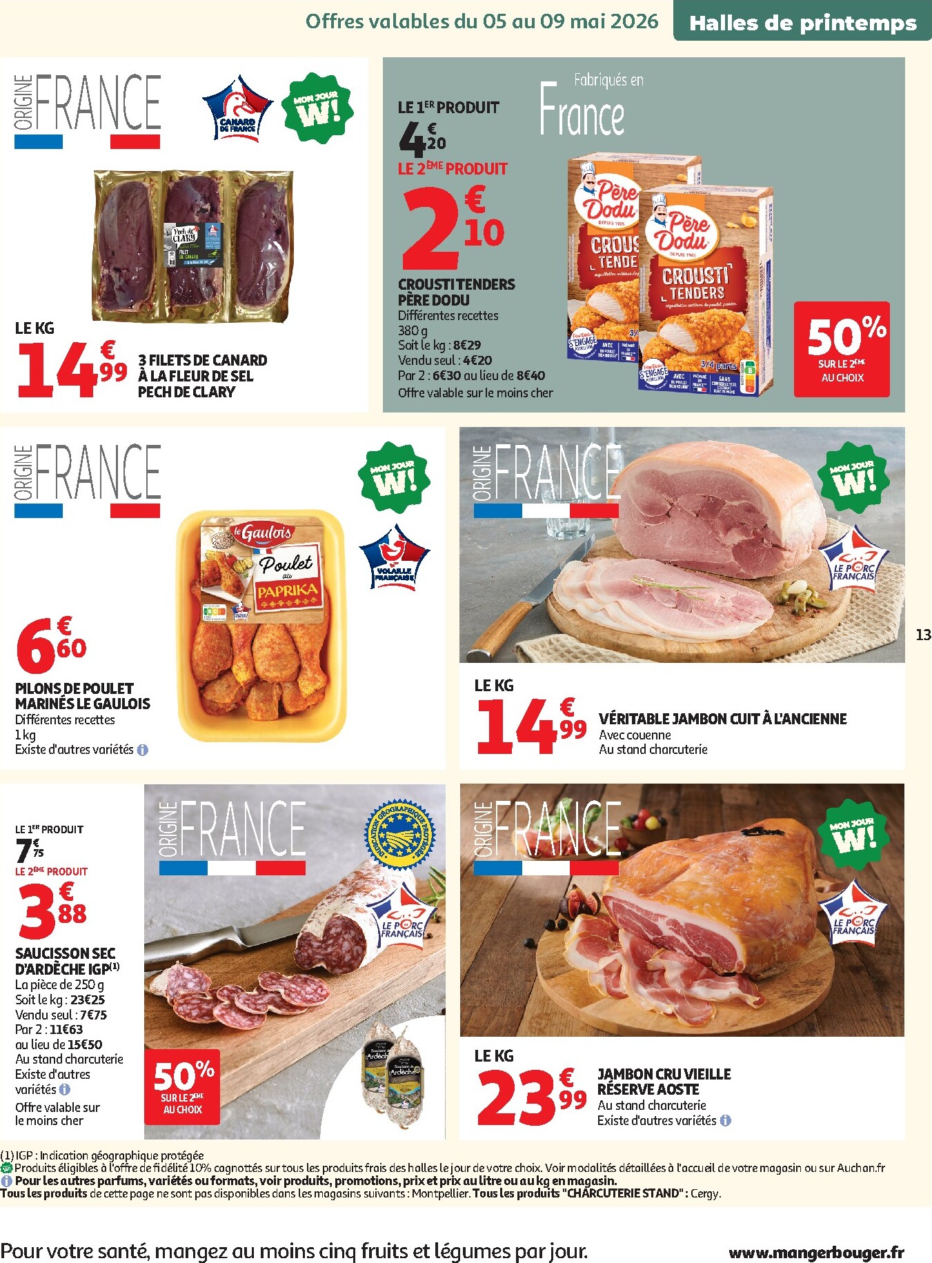 auchan - Flyer Auchan - Produits laitiers pour la semaine prochaine du du mardi 05/05/2026 au du dimanche 17/05/2026 - page: 13