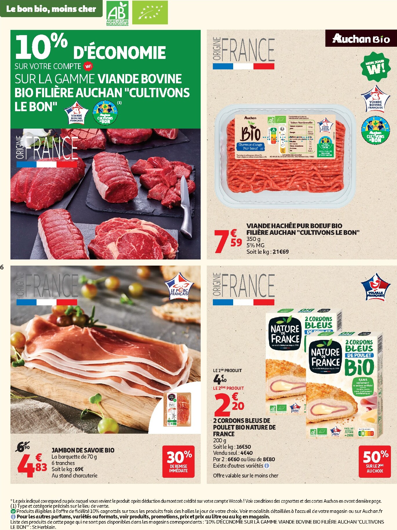 auchan - Flyer Auchan - Sélection bio pour la semaine prochaine du du mardi 05/05/2026 au du dimanche 17/05/2026 - page: 6