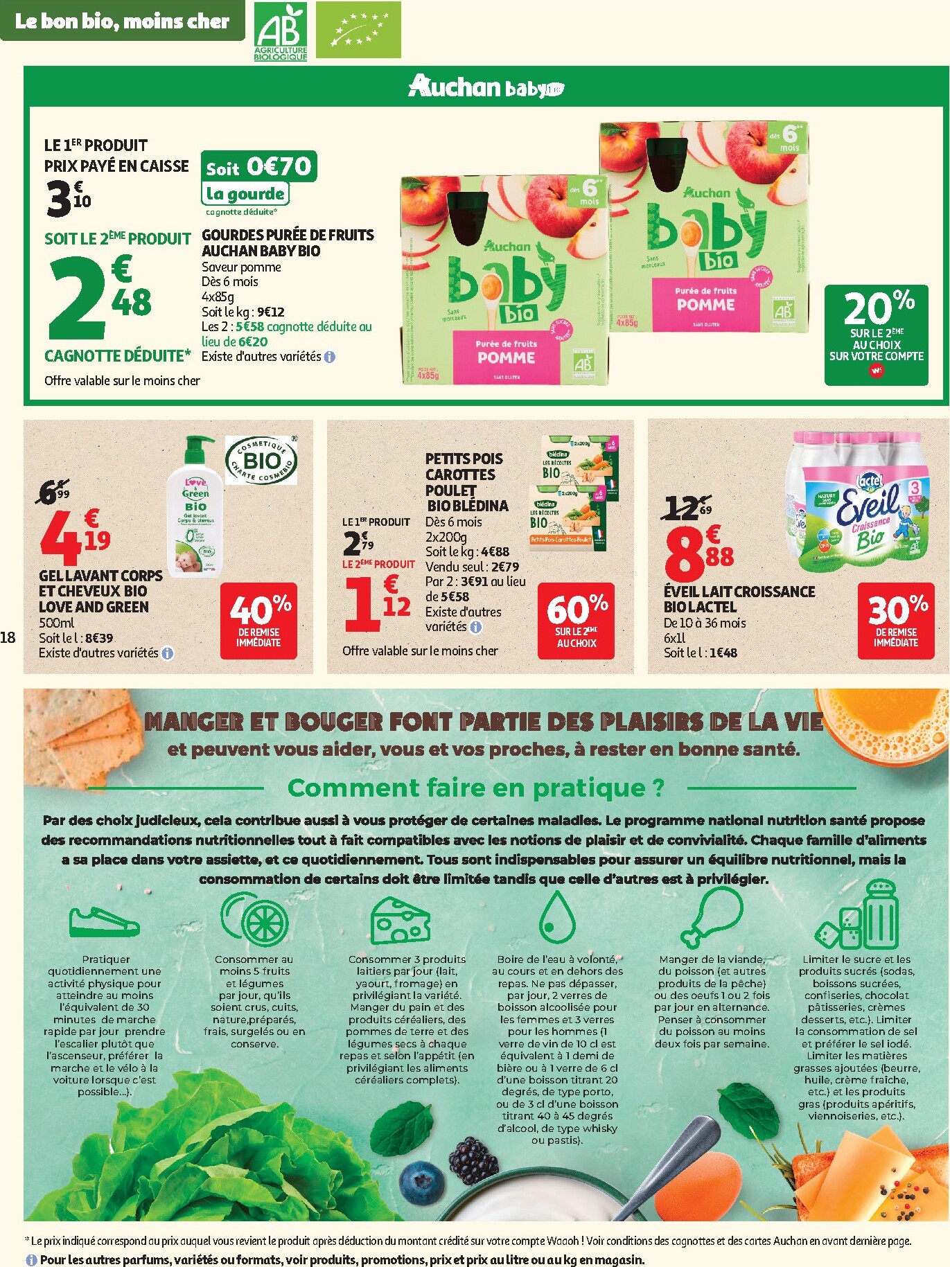 auchan - Flyer Auchan - Sélection bio pour la semaine prochaine du du mardi 05/05/2026 au du dimanche 17/05/2026 - page: 18