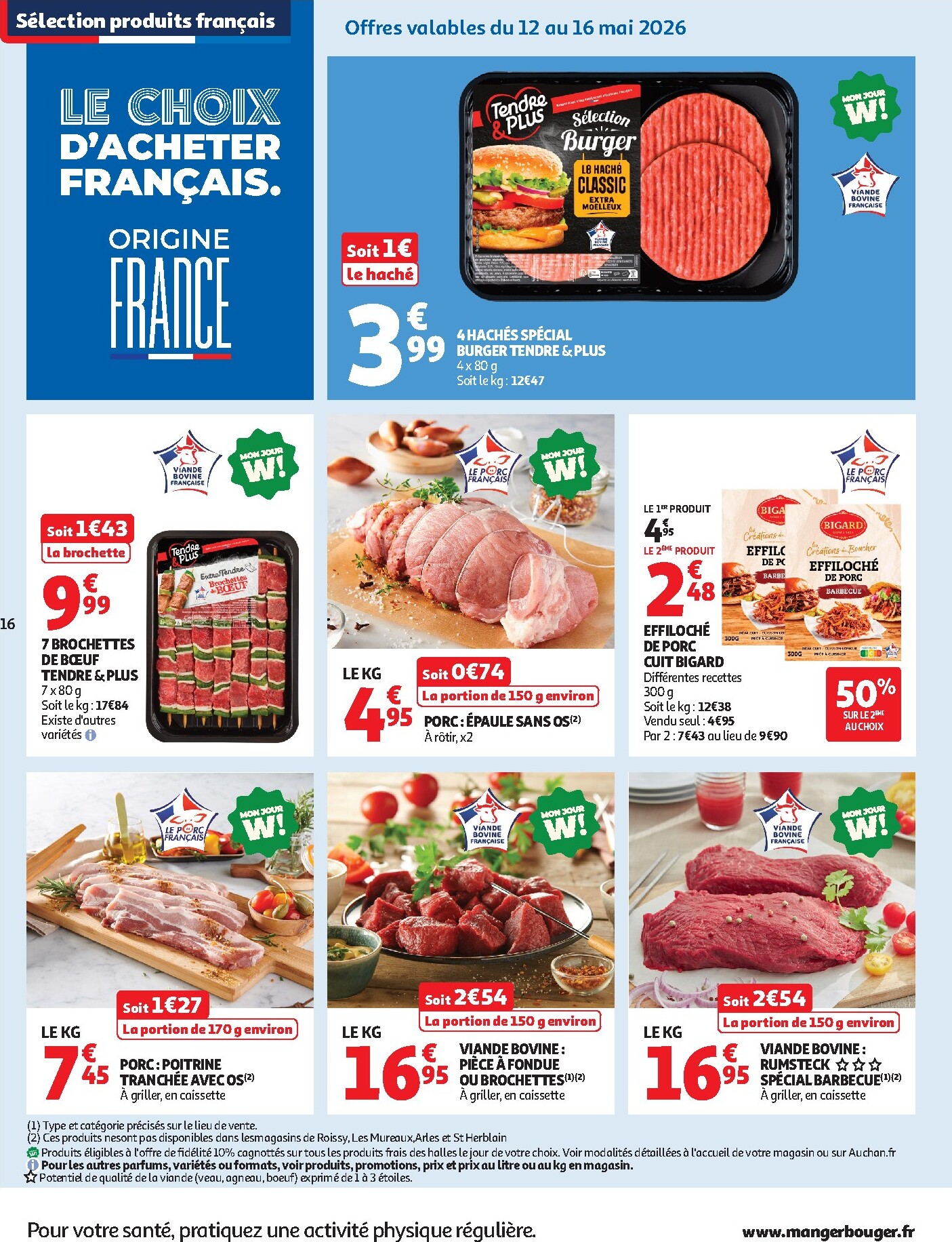 auchan - Flyer Auchan pour la semaine prochaine du du mardi 12/05/2026 au du lundi 25/05/2026 - page: 16