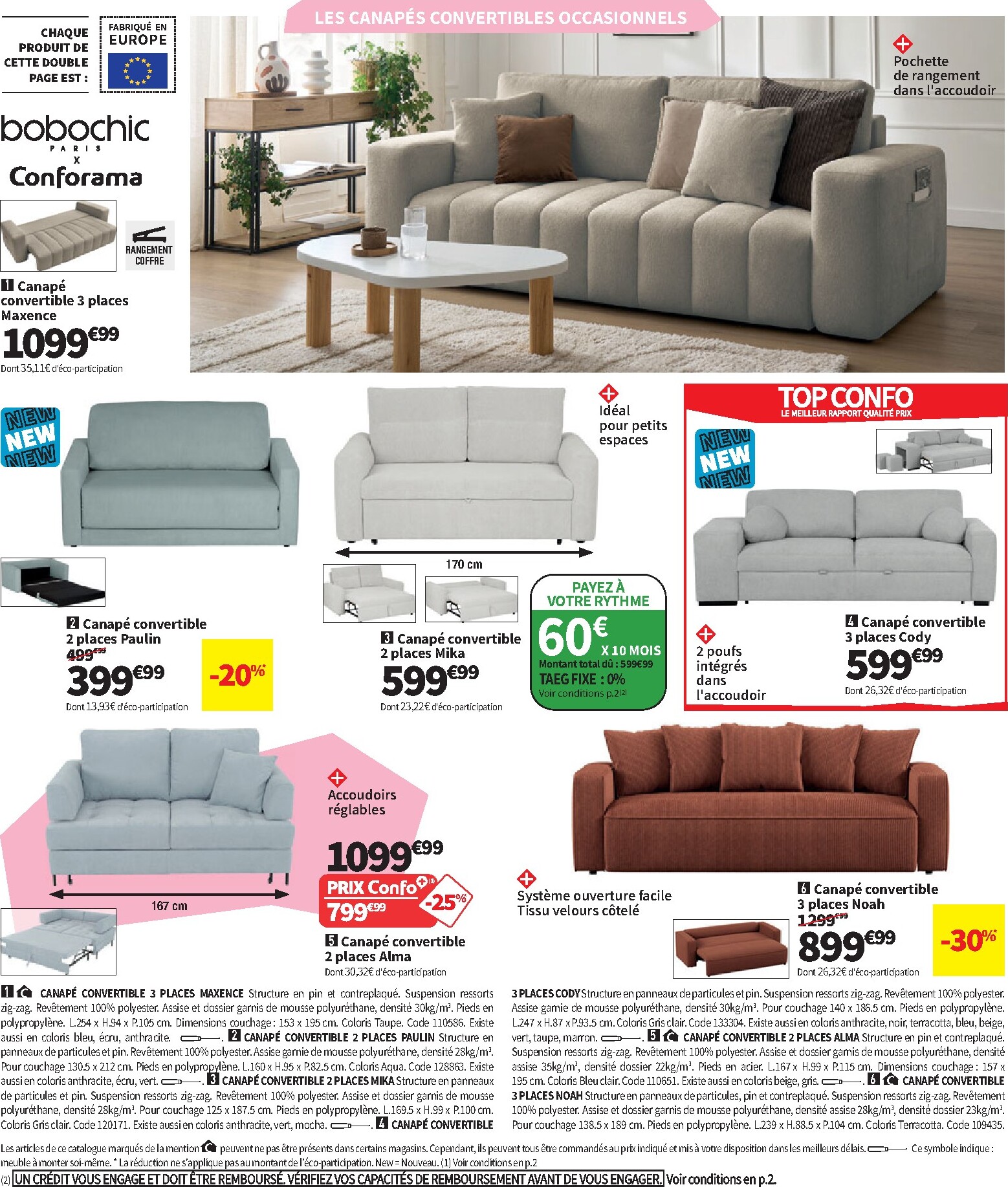 conforama - Current Conforama leaflet valid from du mardi 09/06/2026 to du lundi 06/07/2026 - page: 26
