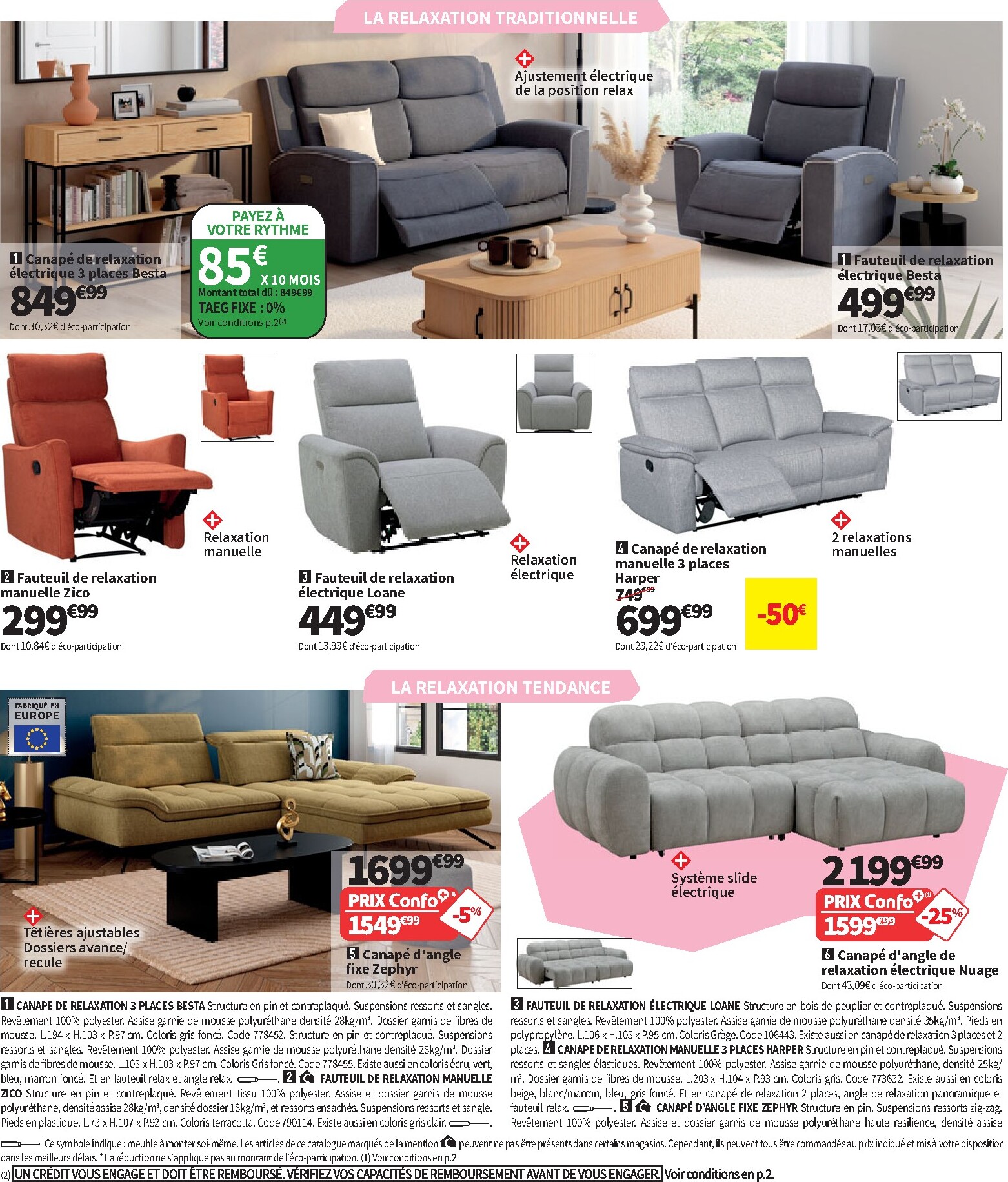 conforama - Current Conforama leaflet valid from du mardi 09/06/2026 to du lundi 06/07/2026 - page: 28