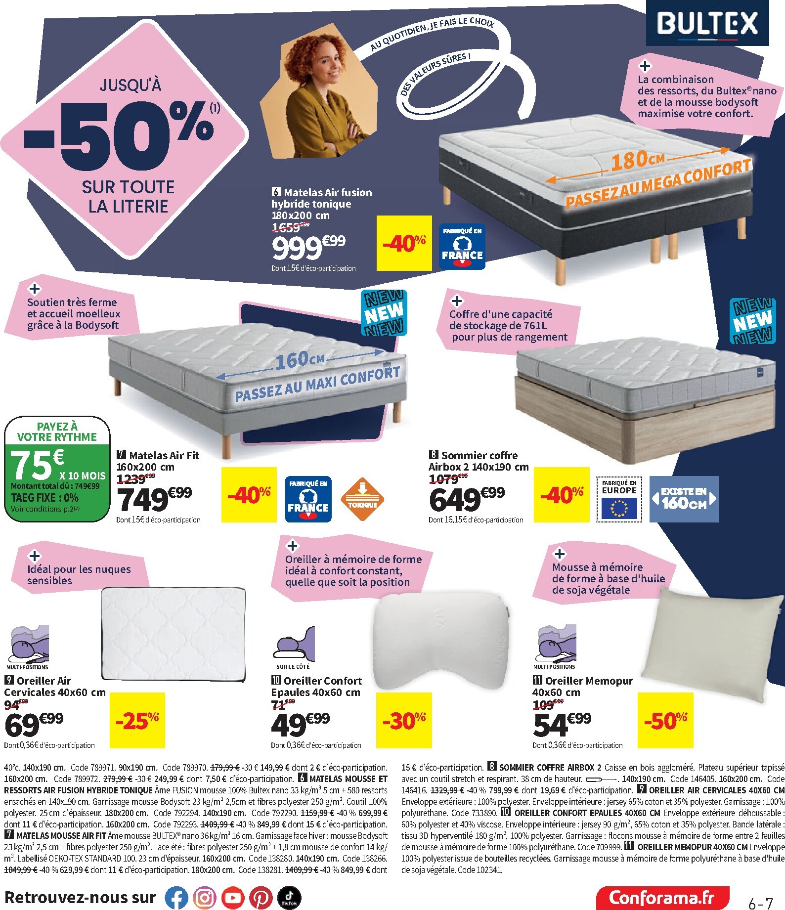 conforama - Current Conforama leaflet valid from du mardi 09/06/2026 to du lundi 06/07/2026 - page: 7