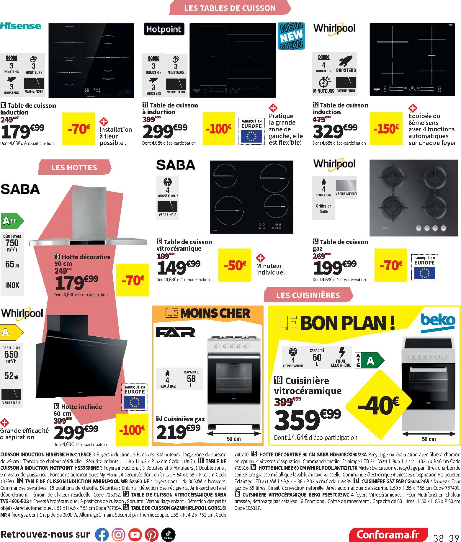 conforama - Current Conforama leaflet valid from du mardi 09/06/2026 to du lundi 06/07/2026 - page: 39