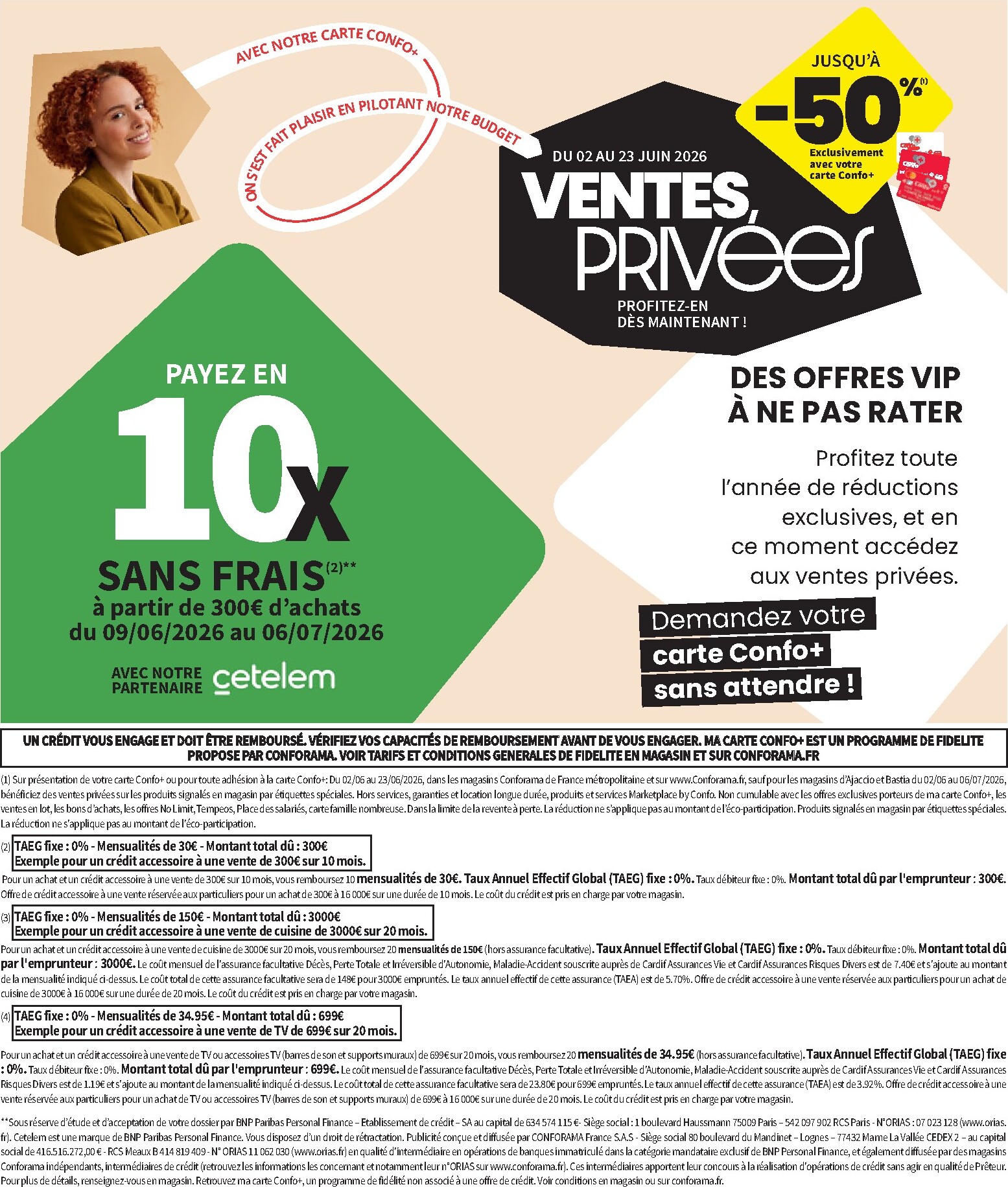 conforama - Current Conforama leaflet valid from du mardi 09/06/2026 to du lundi 06/07/2026 - page: 2