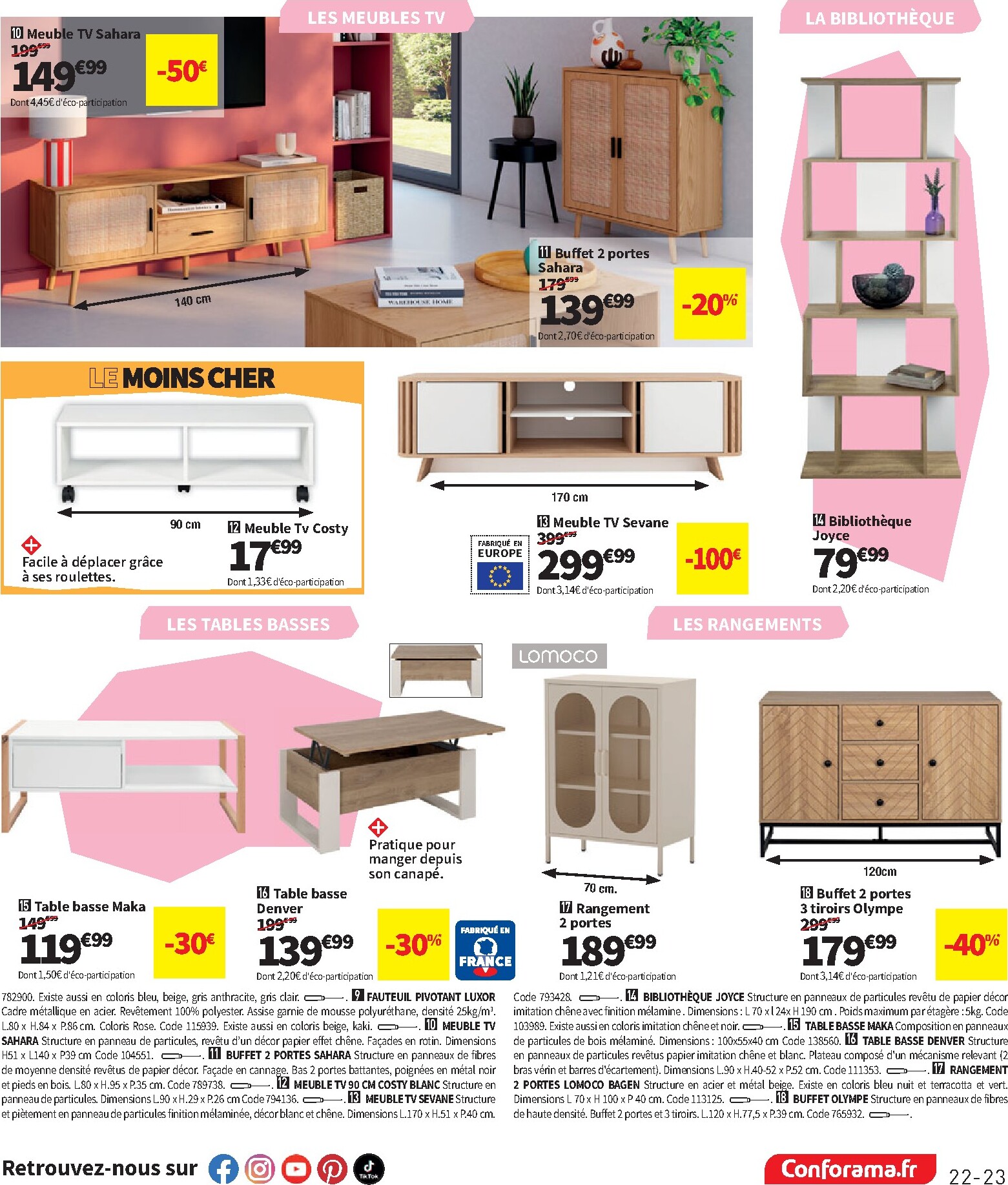conforama - Current Conforama leaflet valid from du mardi 07/07/2026 to du lundi 03/08/2026 - page: 23