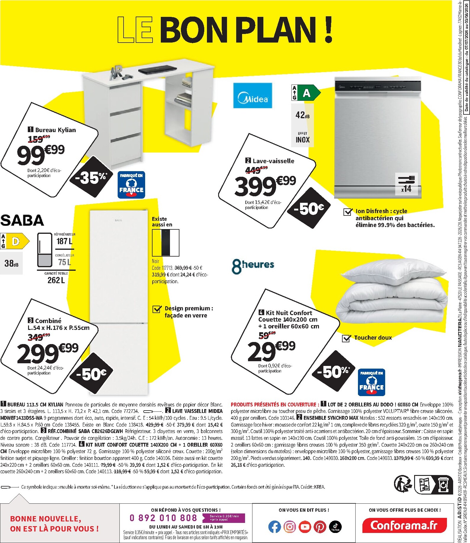 conforama - Current Conforama leaflet valid from du mardi 07/07/2026 to du lundi 03/08/2026 - page: 36