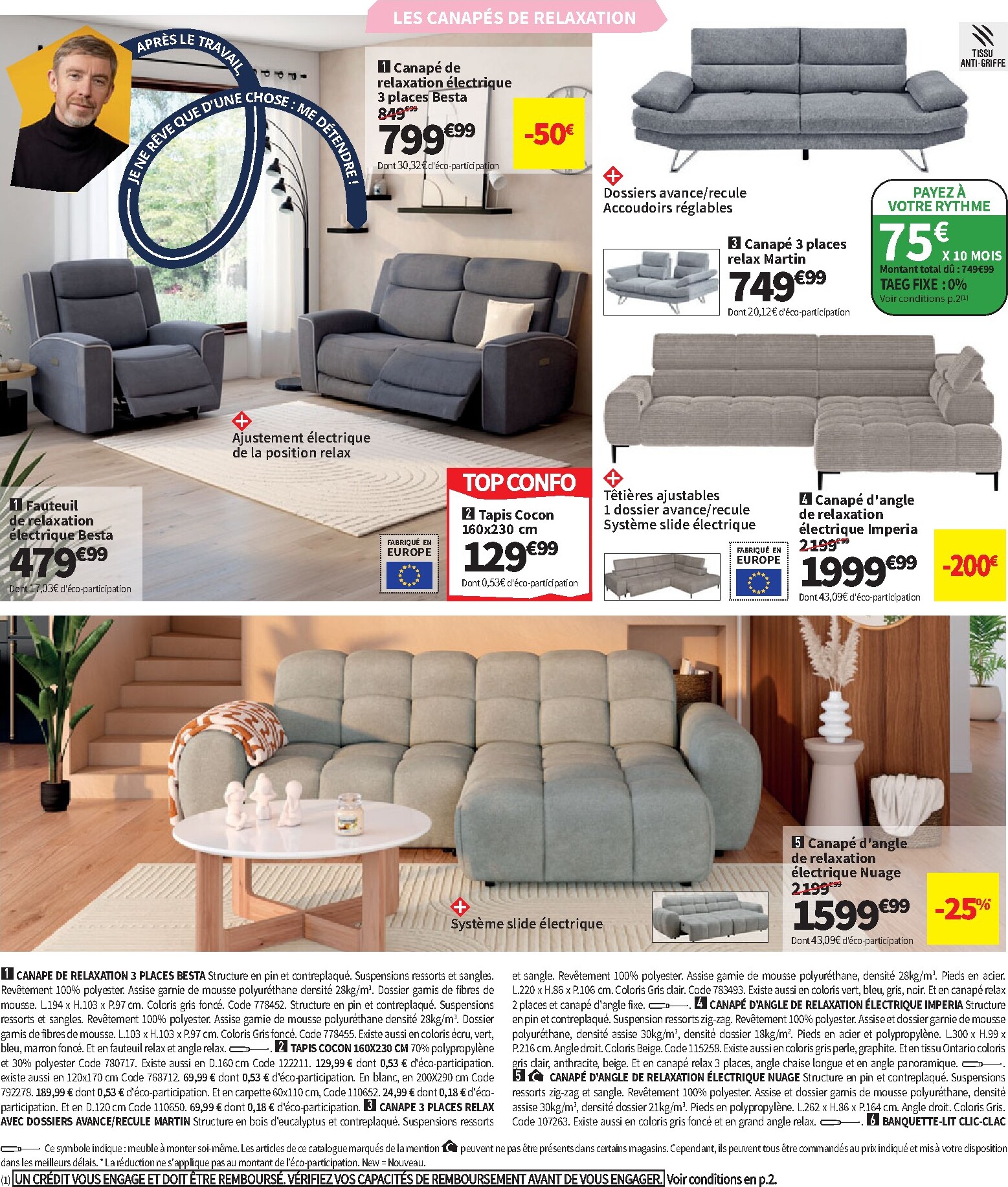 conforama - Current Conforama leaflet valid from du mardi 07/07/2026 to du lundi 03/08/2026 - page: 20