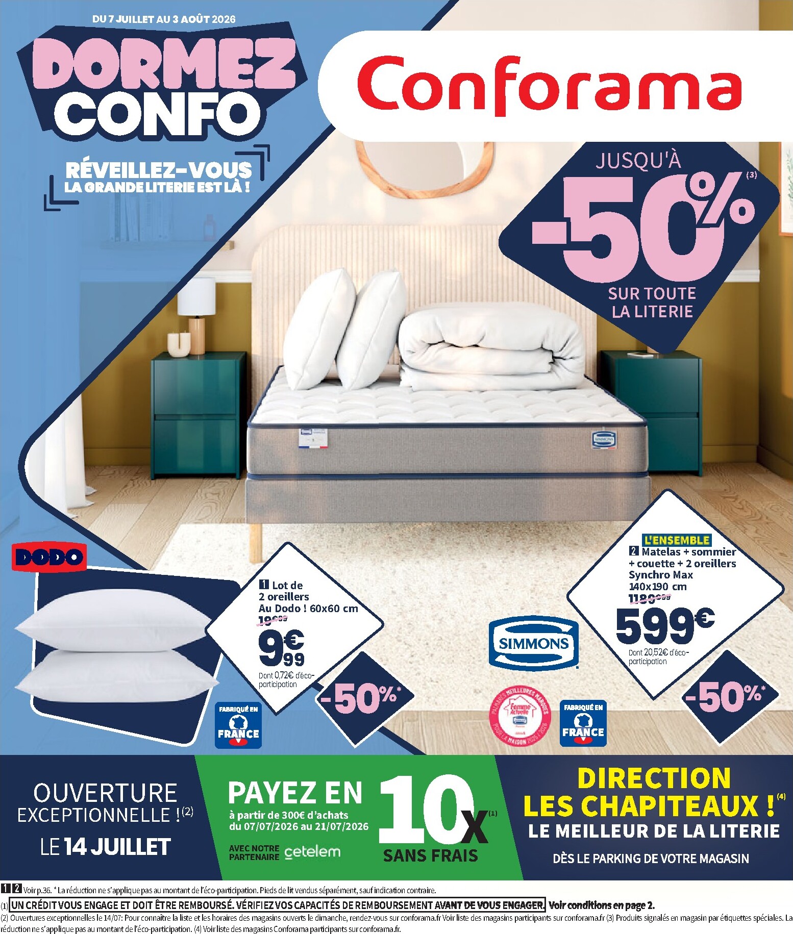 conforama - Current Conforama leaflet valid from du mardi 07/07/2026 to du lundi 03/08/2026