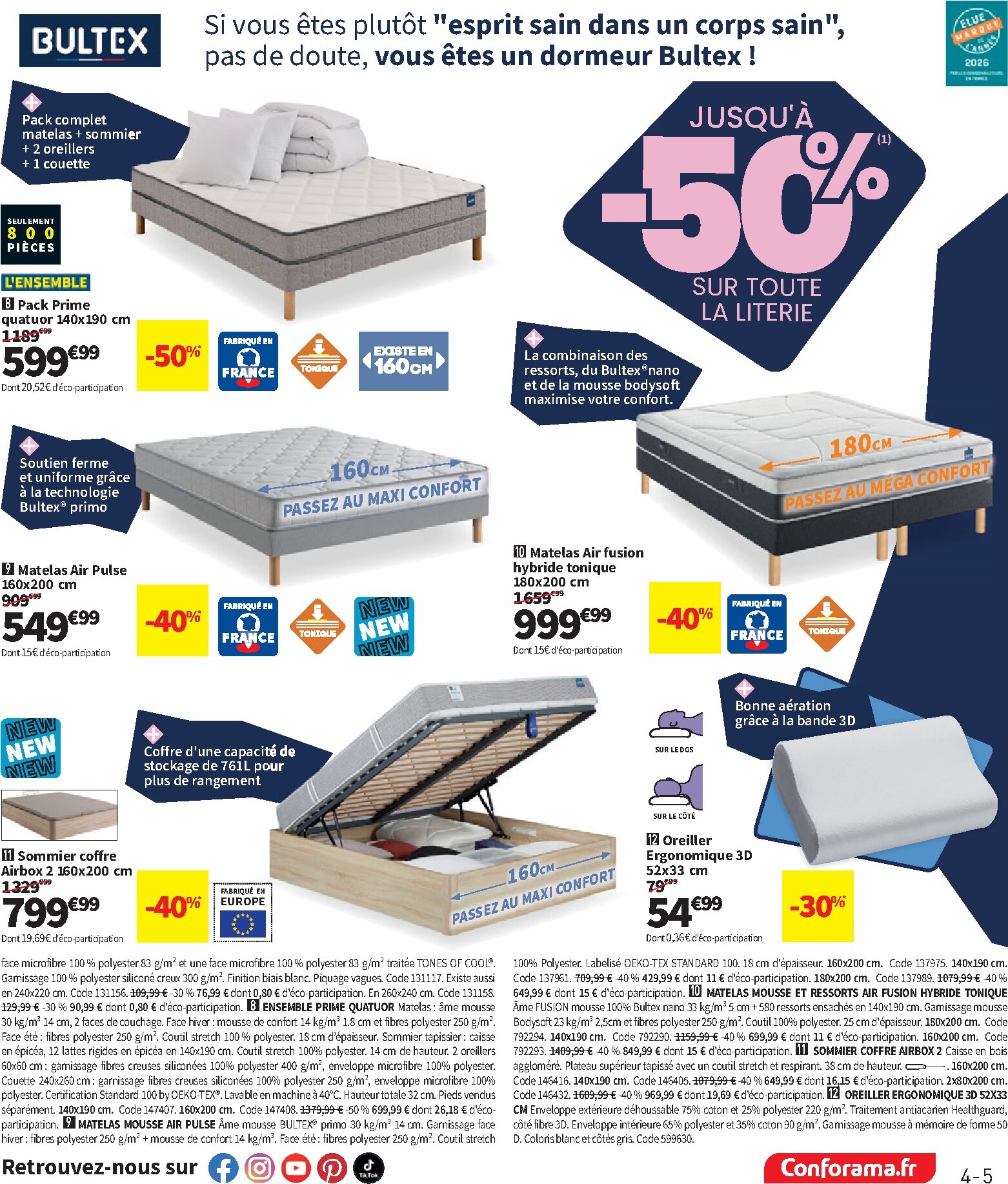 conforama - Current Conforama leaflet valid from du mardi 07/07/2026 to du lundi 03/08/2026 - page: 5