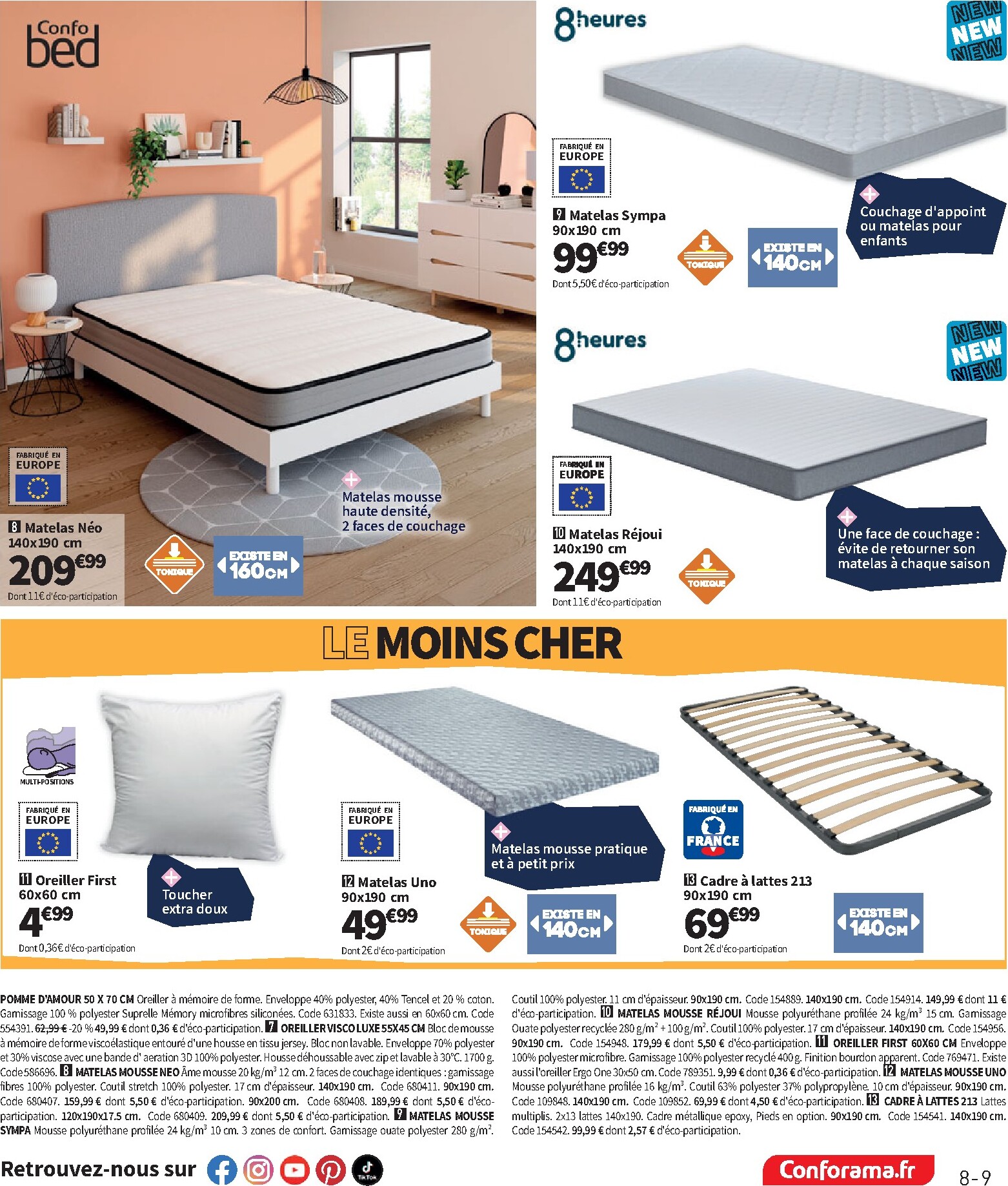 conforama - Current Conforama leaflet valid from du mardi 07/07/2026 to du lundi 03/08/2026 - page: 9