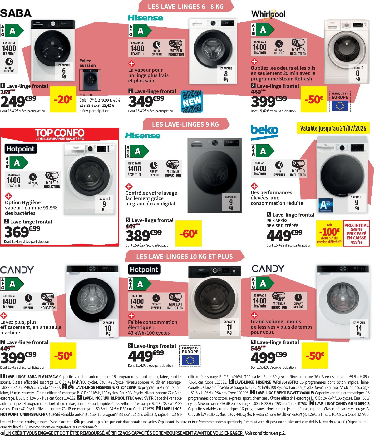 conforama - Current Conforama leaflet valid from du mardi 07/07/2026 to du lundi 03/08/2026 - page: 32