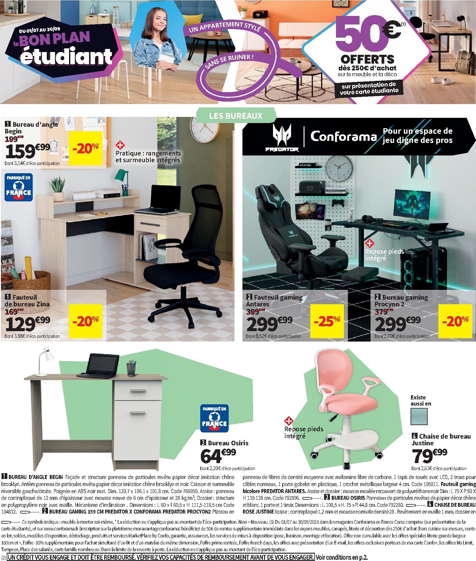 conforama - Current Conforama leaflet valid from du mardi 07/07/2026 to du lundi 03/08/2026 - page: 14