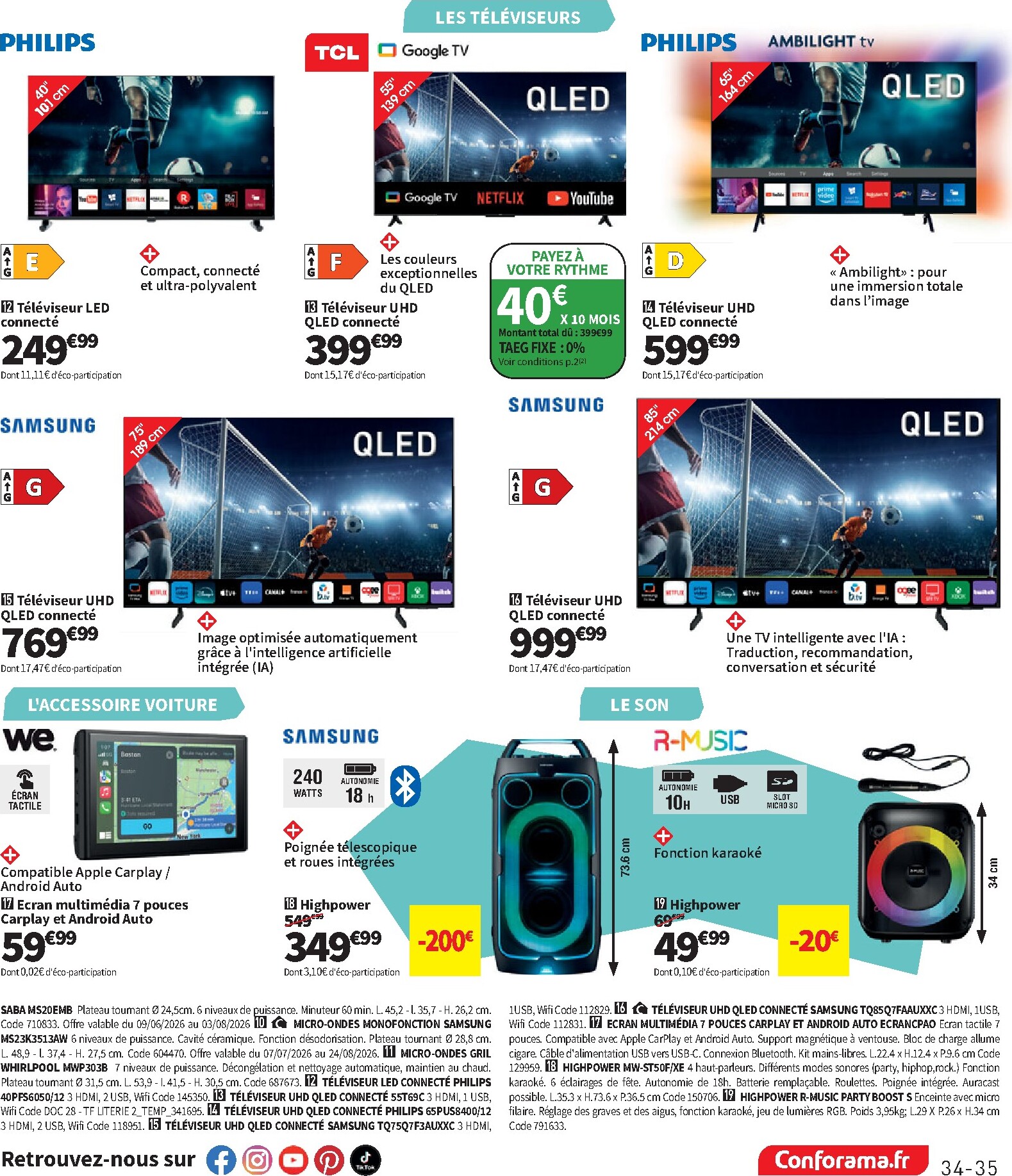 conforama - Current Conforama leaflet valid from du mardi 07/07/2026 to du lundi 03/08/2026 - page: 35